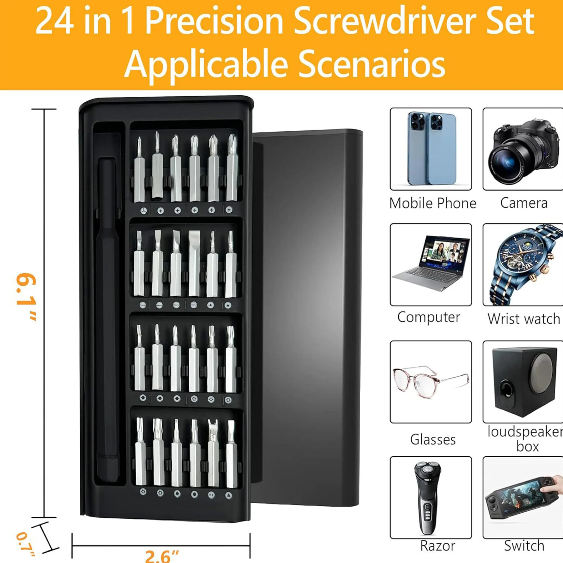 25-in-1 Magnetic Precision Tool Set