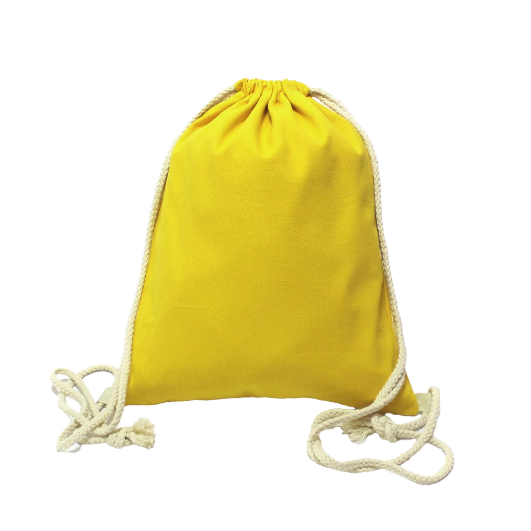 Cotton Canvas Drawstring Backpack