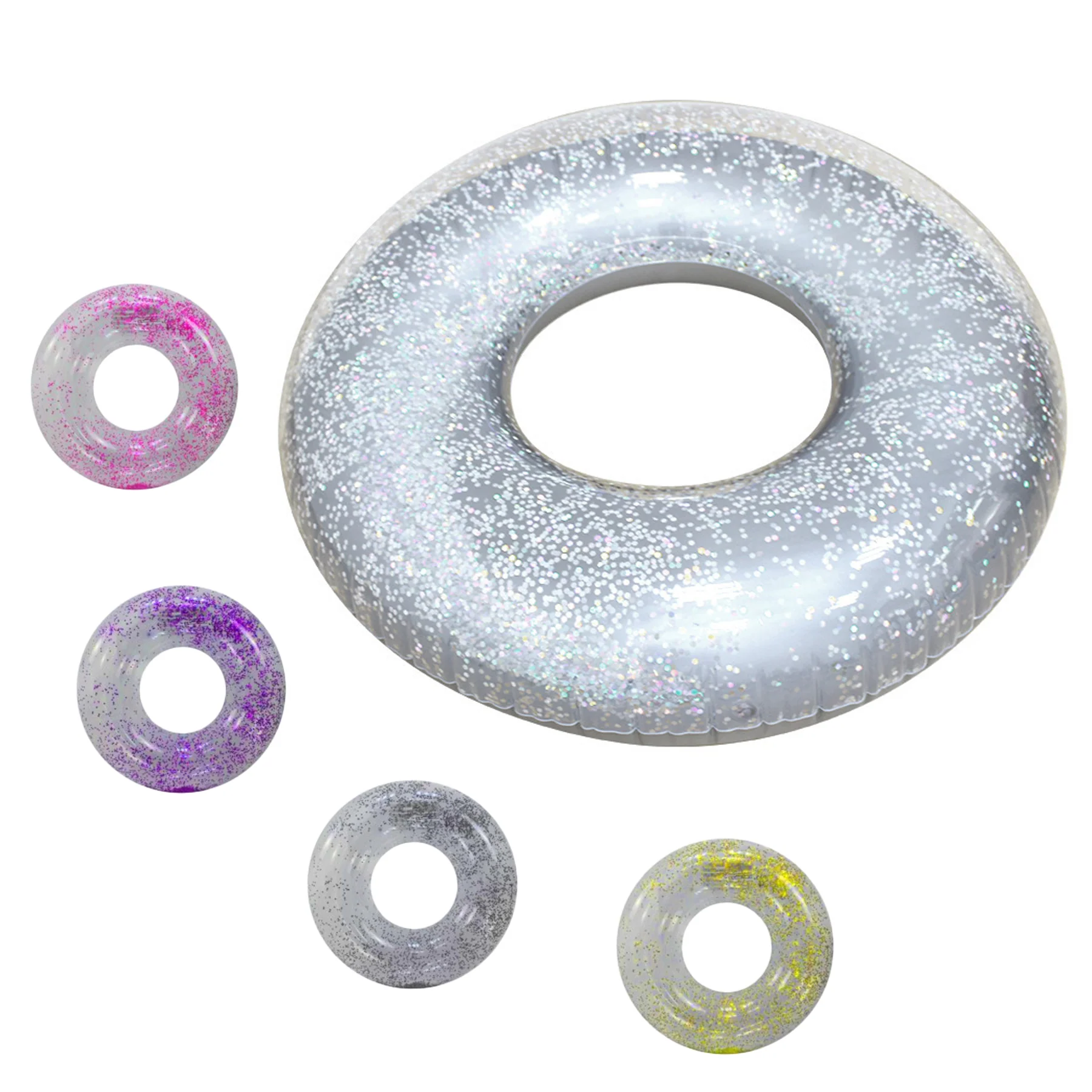 Inflatable Sequin Swim Ring