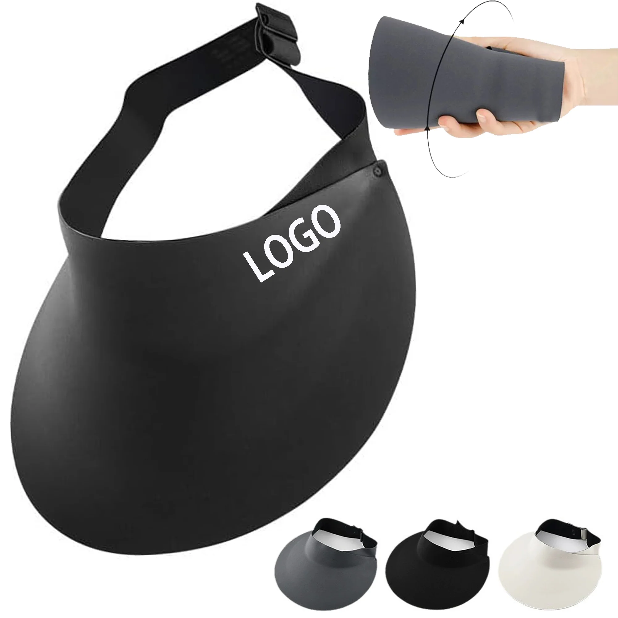 Traceless Sun Visor Hat Stereoscopic Big Brim Cap