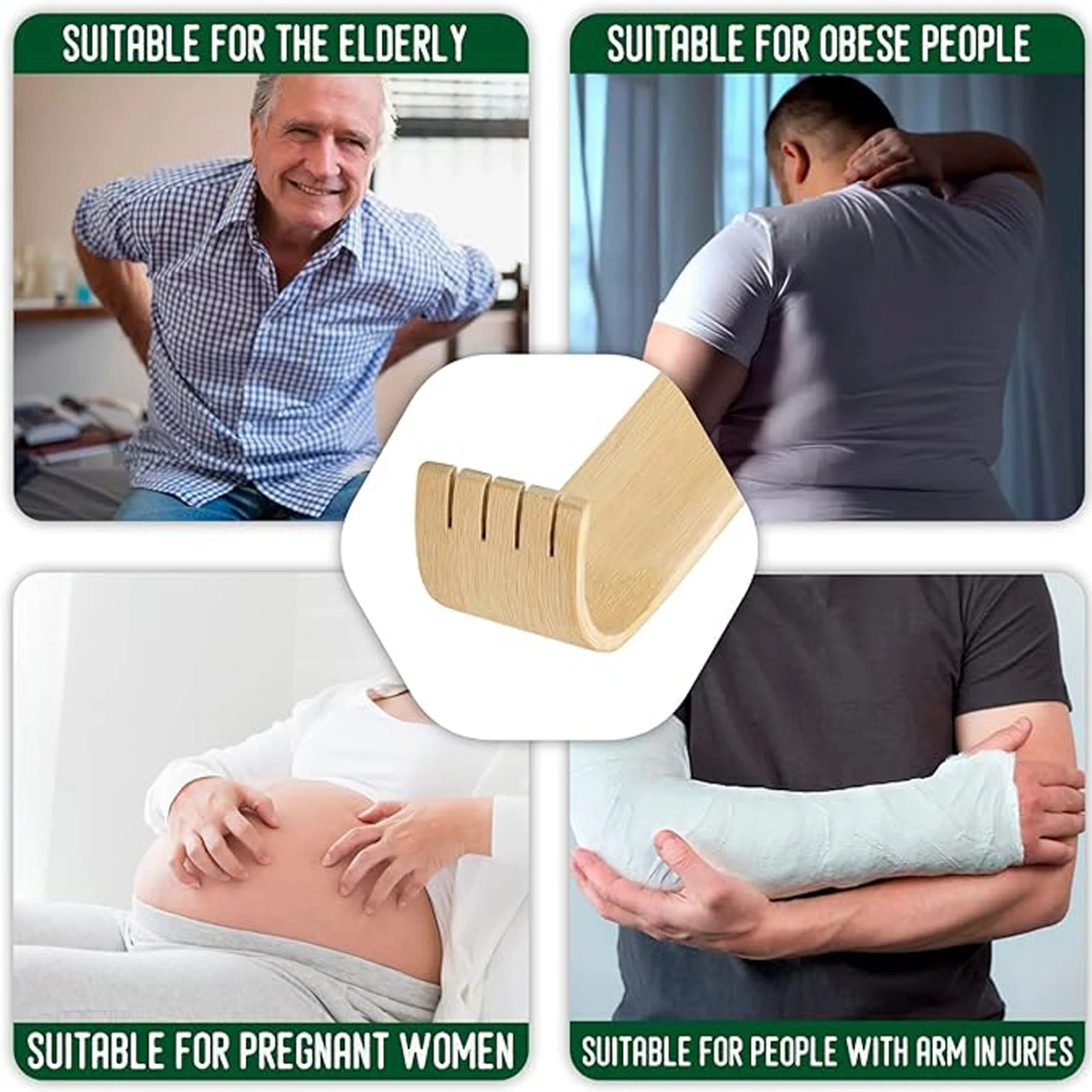 Bamboo Back Scratcher Relief From Itching Massager