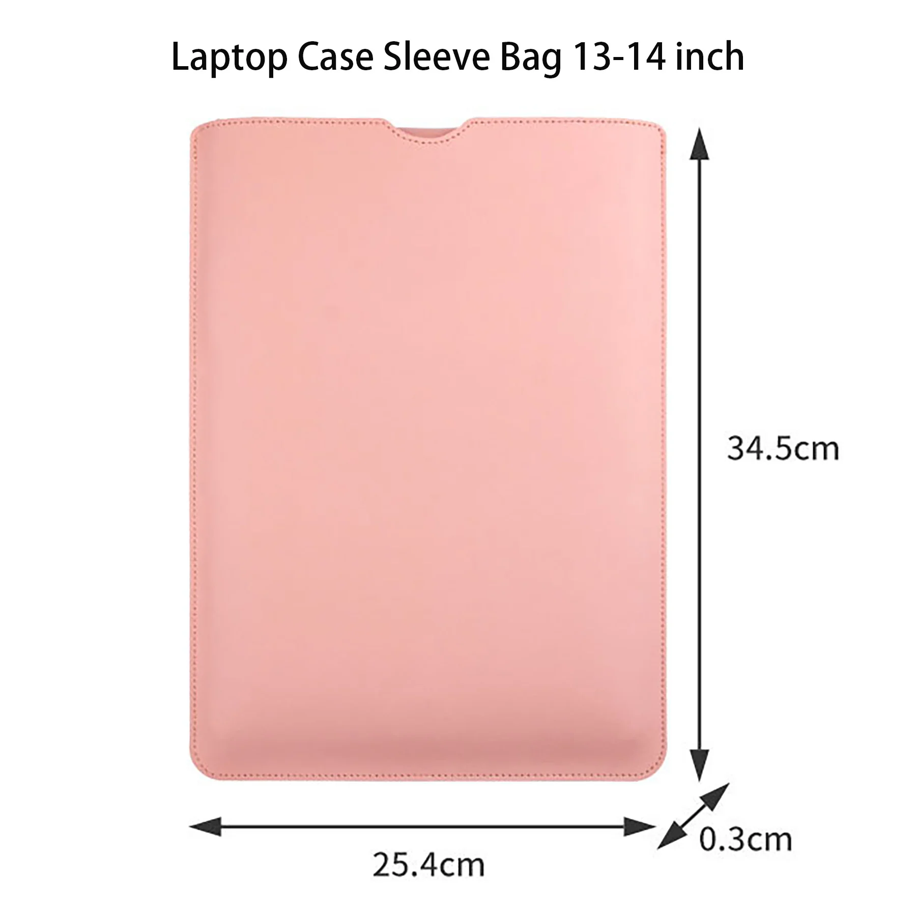 Leather Laptop Sleeve Case With Small Bag