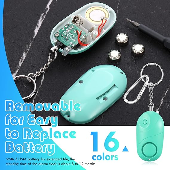 130 Db Personal Safety Alarm Keychain With Led Light