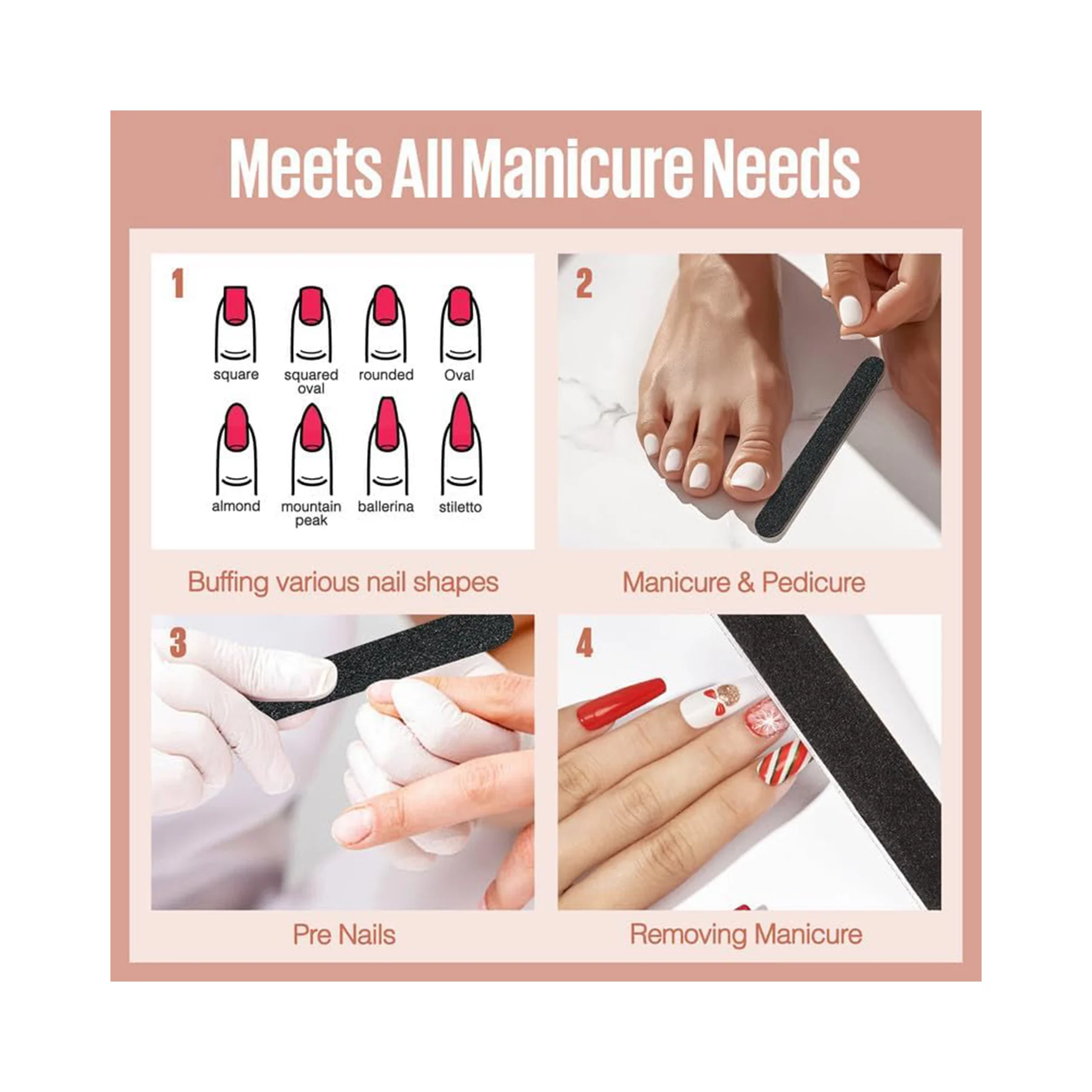 7" Sponge Nail File