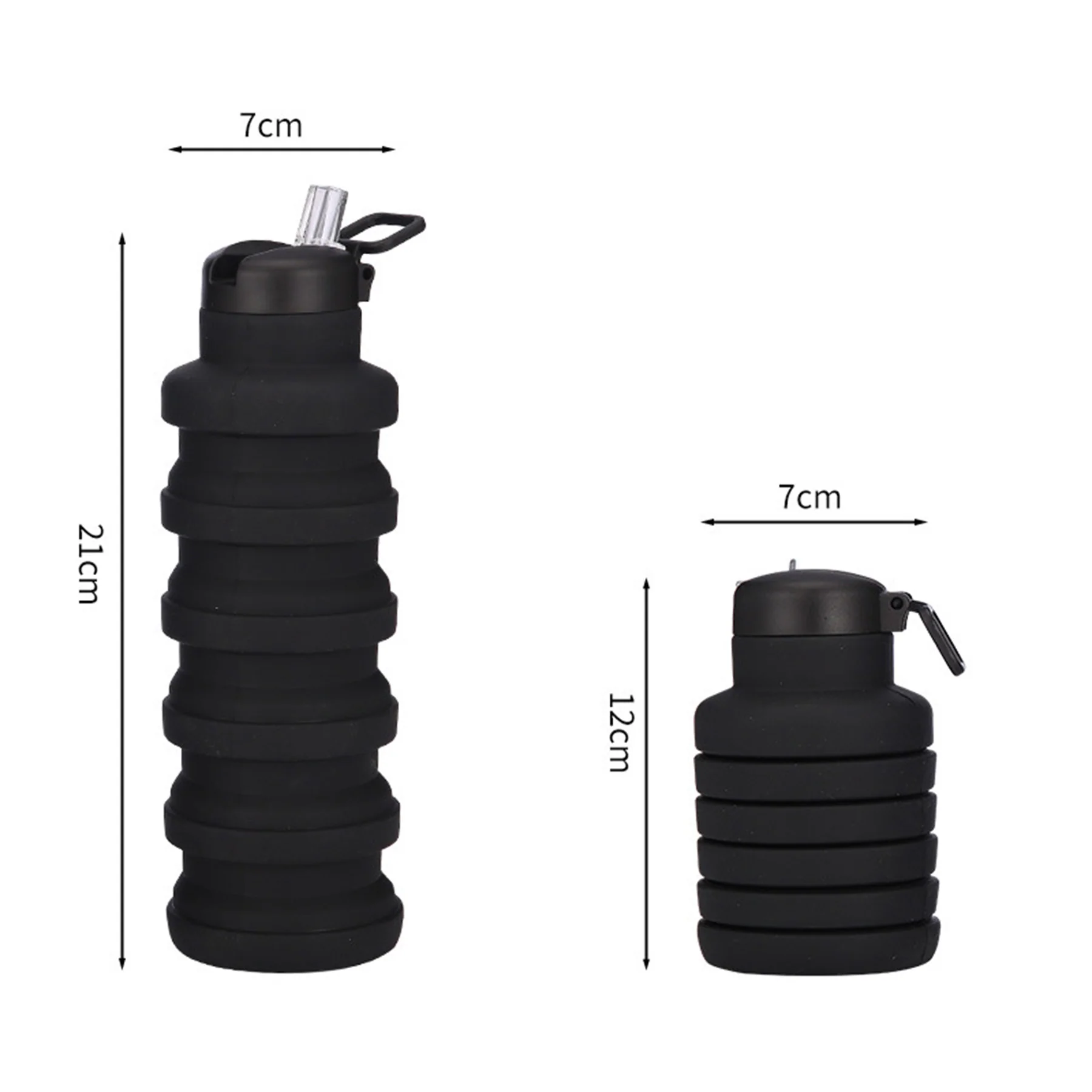 Foldable Water Bottle With Spout Lid
