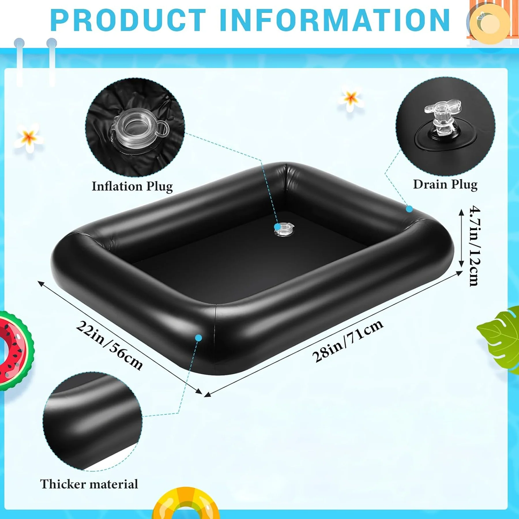 Inflatable Floating Pool Coolers