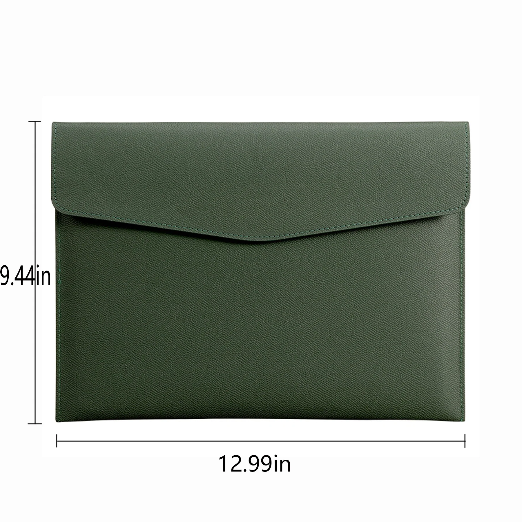 Custom A4 Leather Document Folder with Button Closure