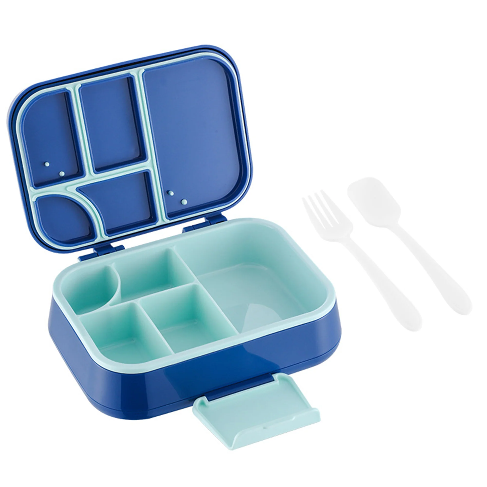 5-Compartment Lunch Box With Sauce Container