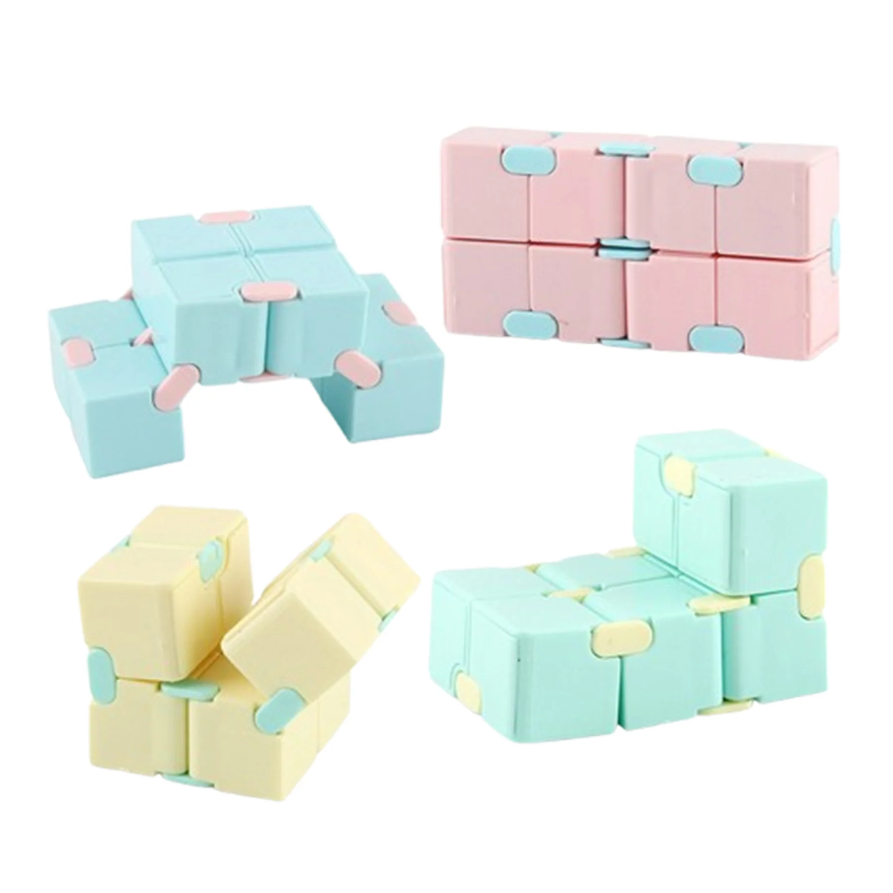 Plastic Infinity Cube Fidget Toy Stress Relief Fidget Toy