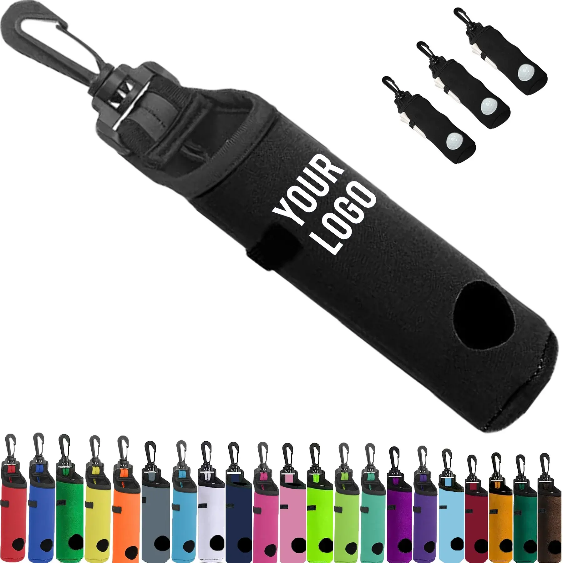 Golf Ball Holder with Clip