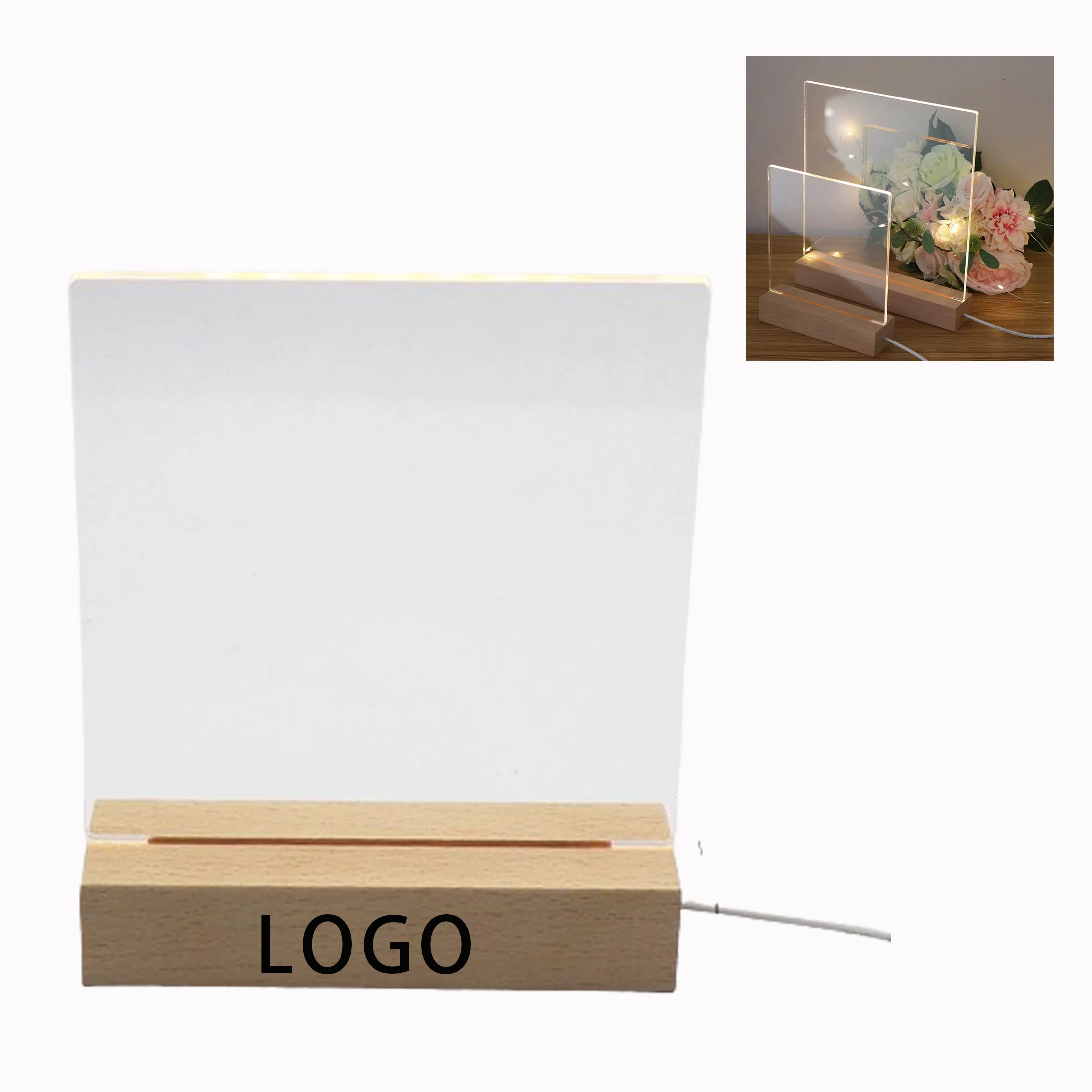 Acrylic Dry Erase Board With Light