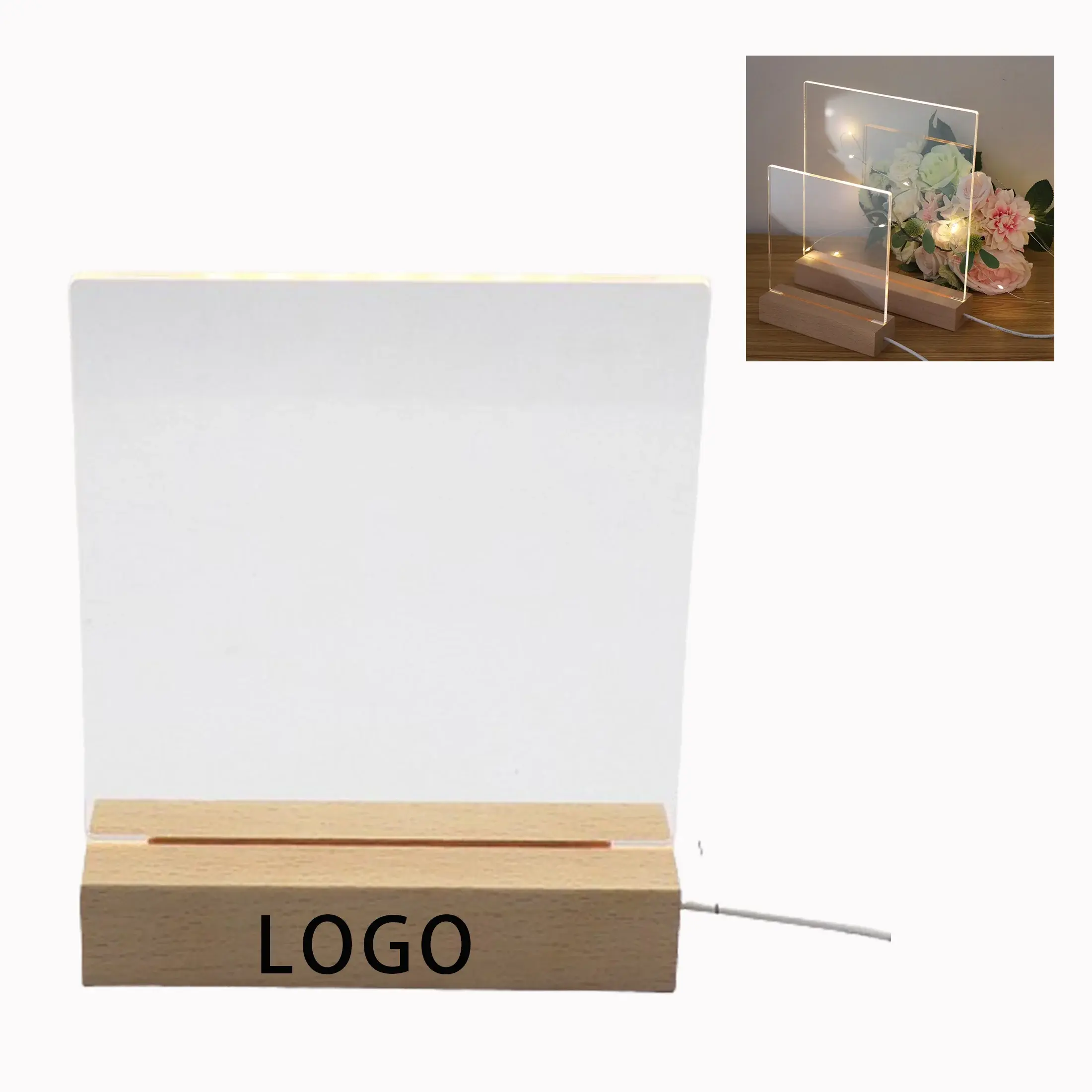 Acrylic Dry Erase Board With Light