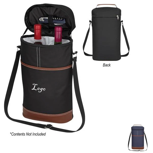2 Bottle Insulated Wine Cooler Bag