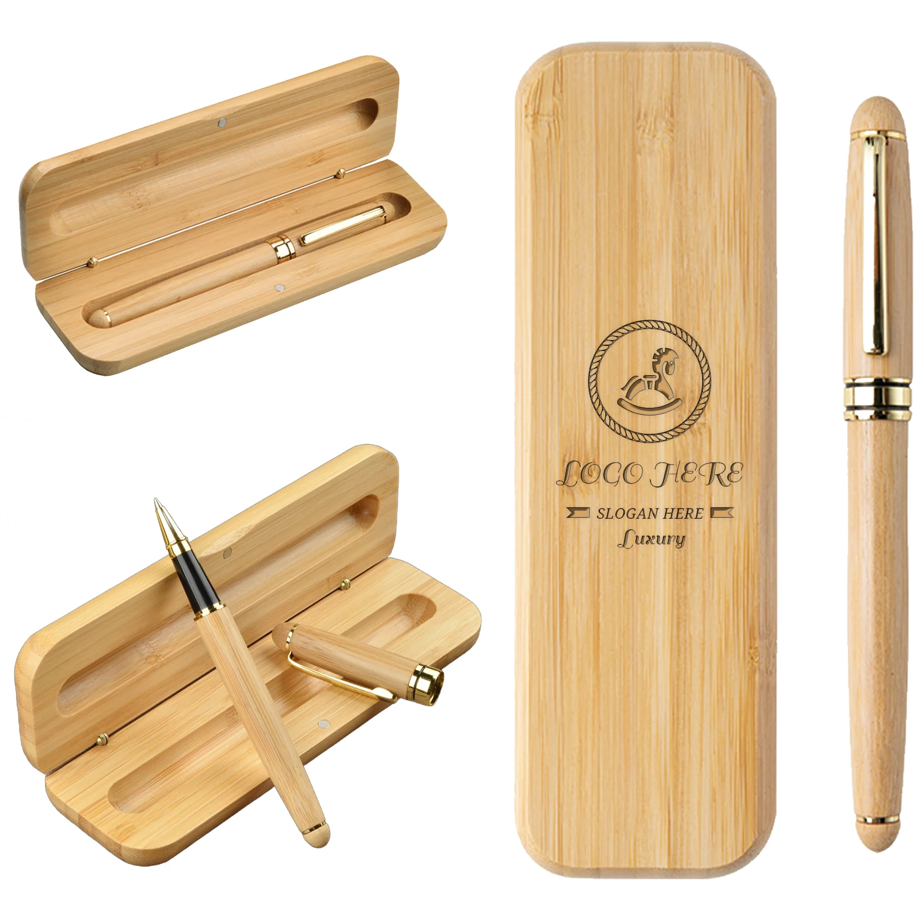 Eco-Friendly Bamboo Pen & Case Executive Gift Set