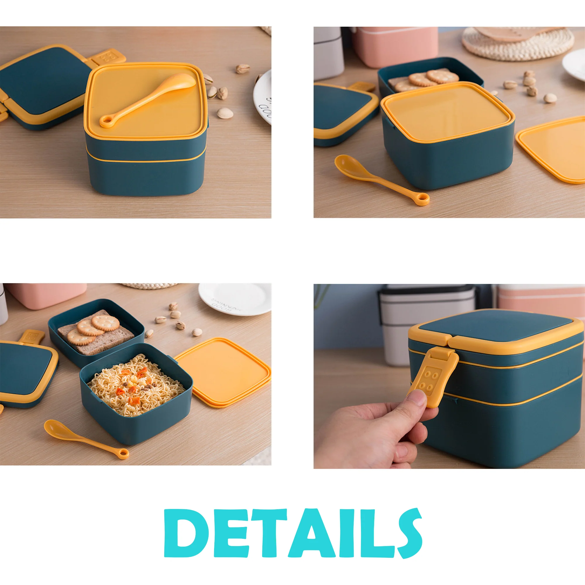 Double Layer Portable Lunch Box