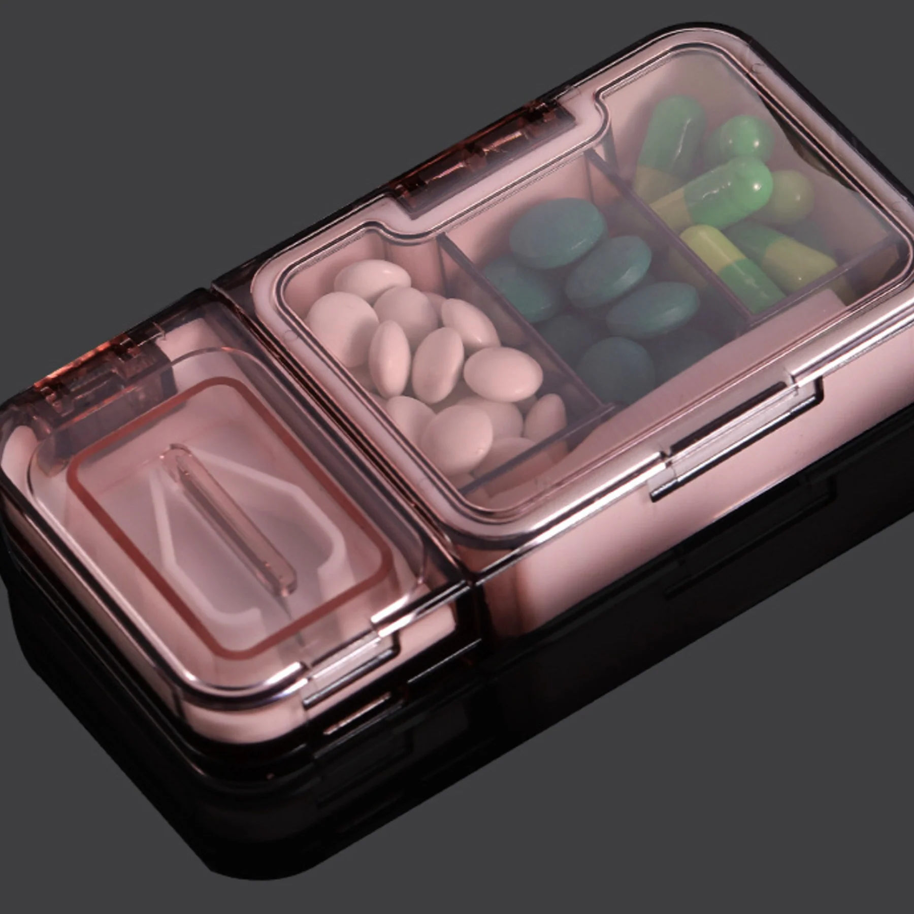 Medication Cutting And Storage Box