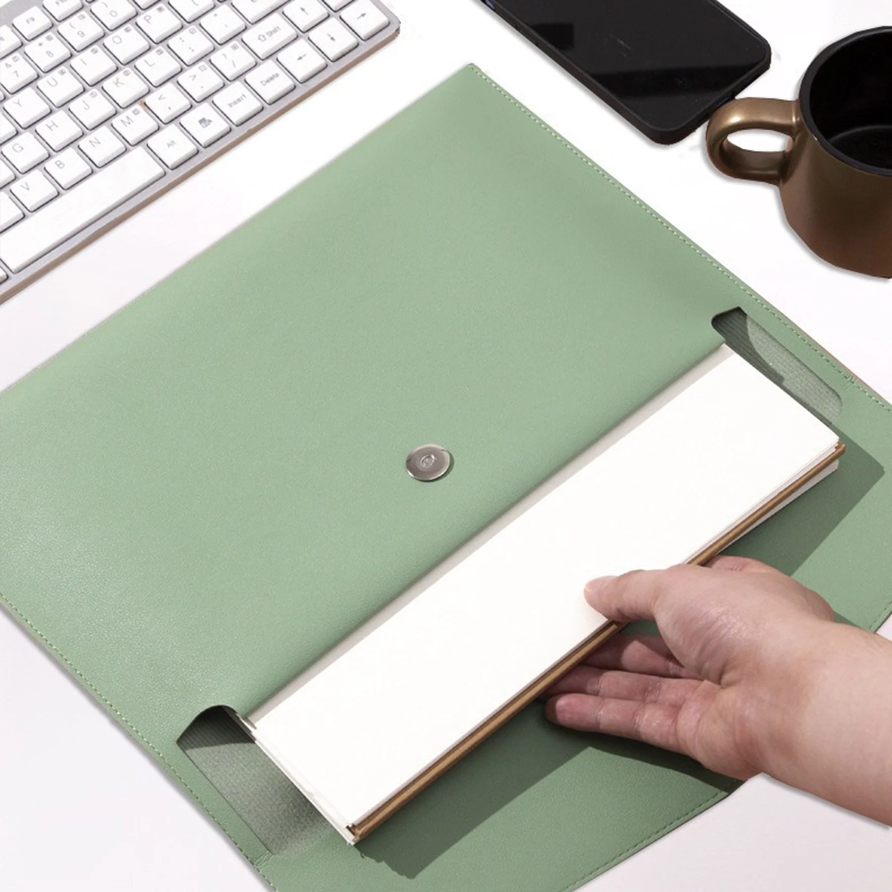 PU Leather A4 Document Folder