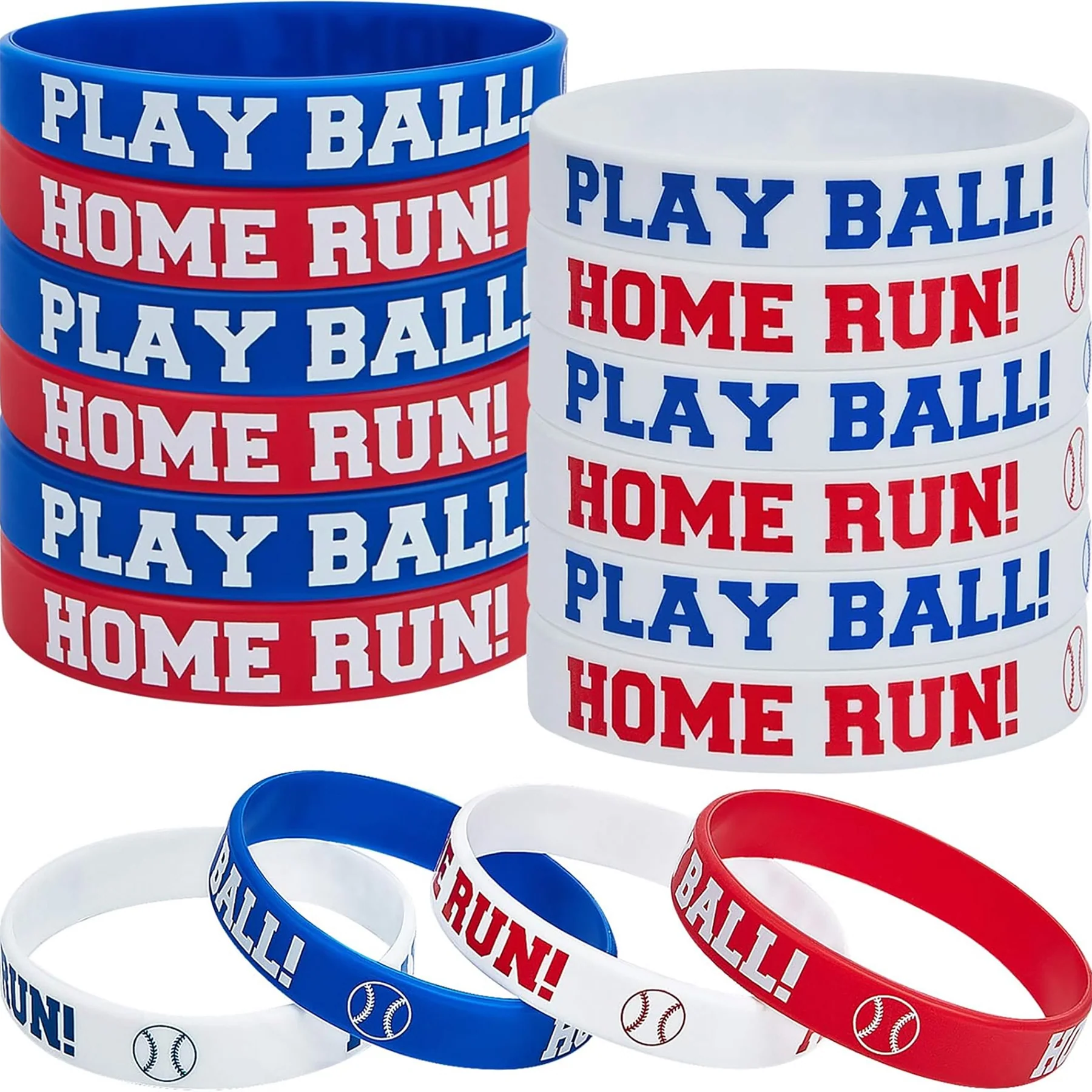 Baseball Bracelet Motivational Silicone Wristband