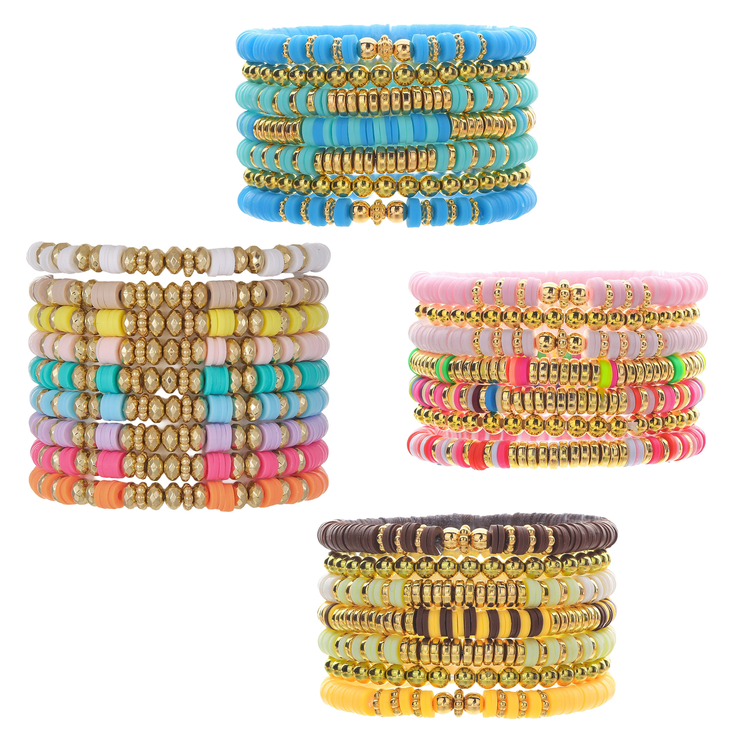 Letter Soft Clay Bracelets