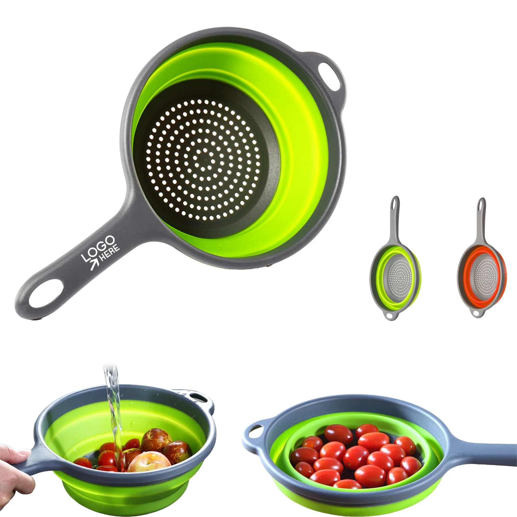 Foldable Drain Basket With Handle