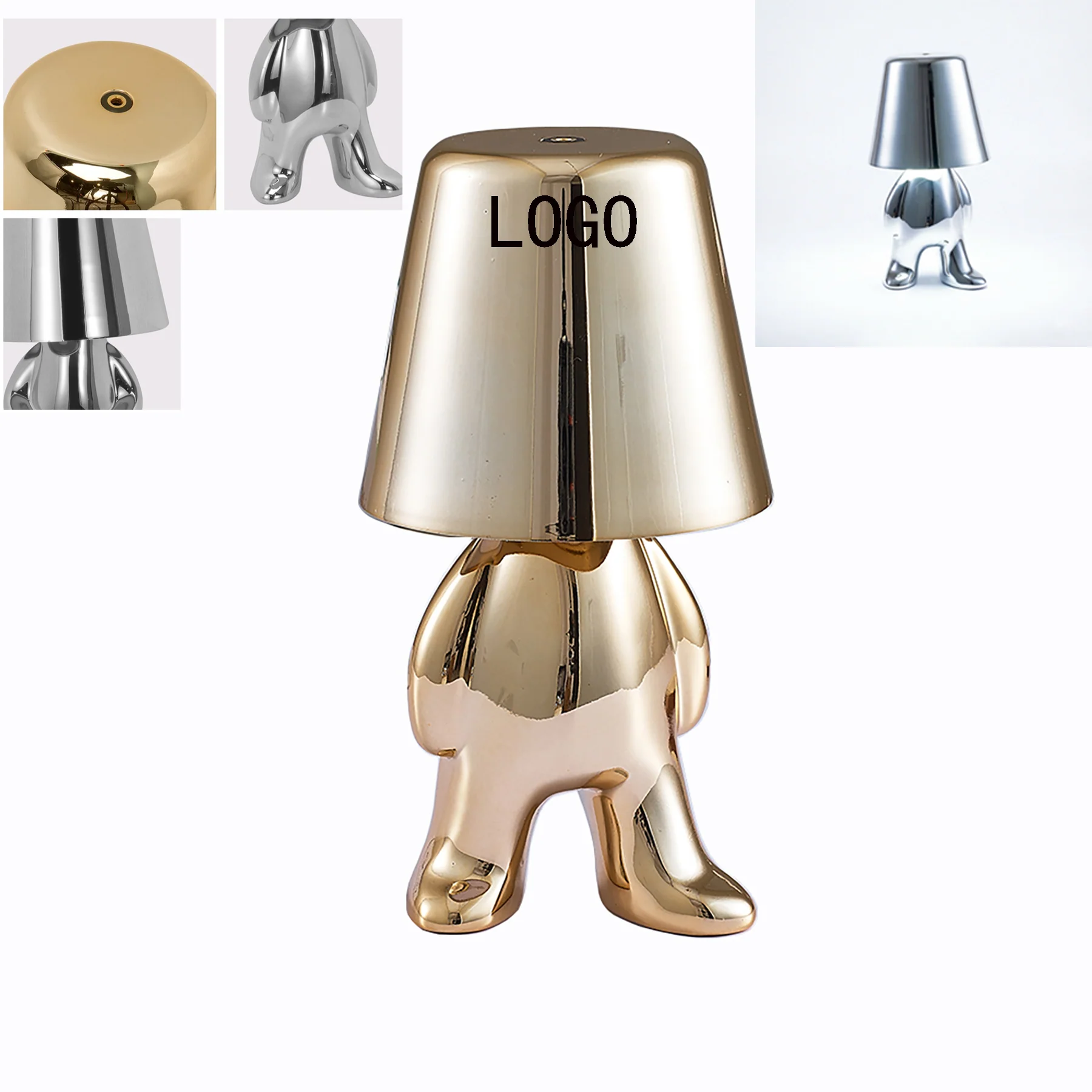 Golden Doll Figure Table Lamp
