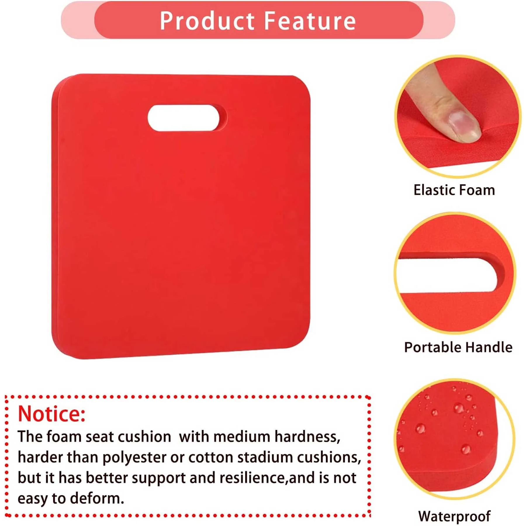 Foam Stadium Seat Cushion