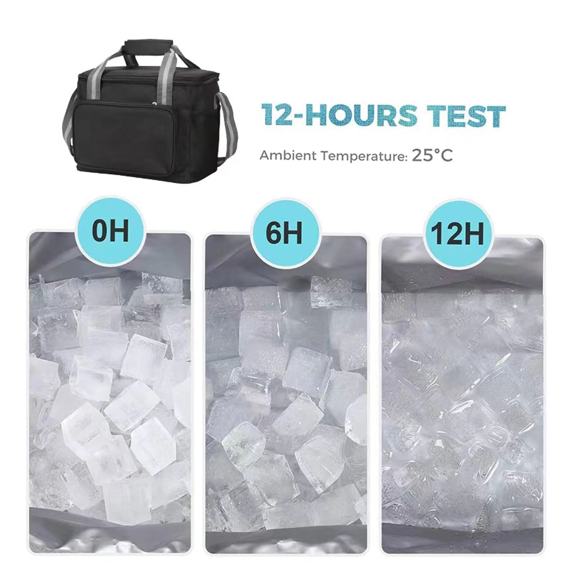 27L Waterproof Leak Proof Insulated Camping Car Cooler Bags