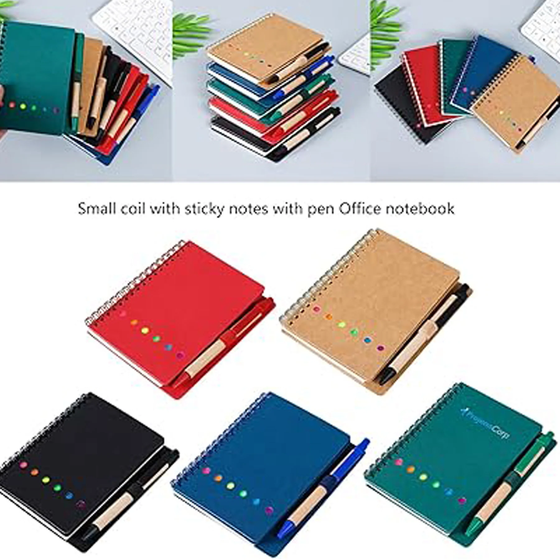 Pocket Lined Notepad With Sticky Notes And Pen