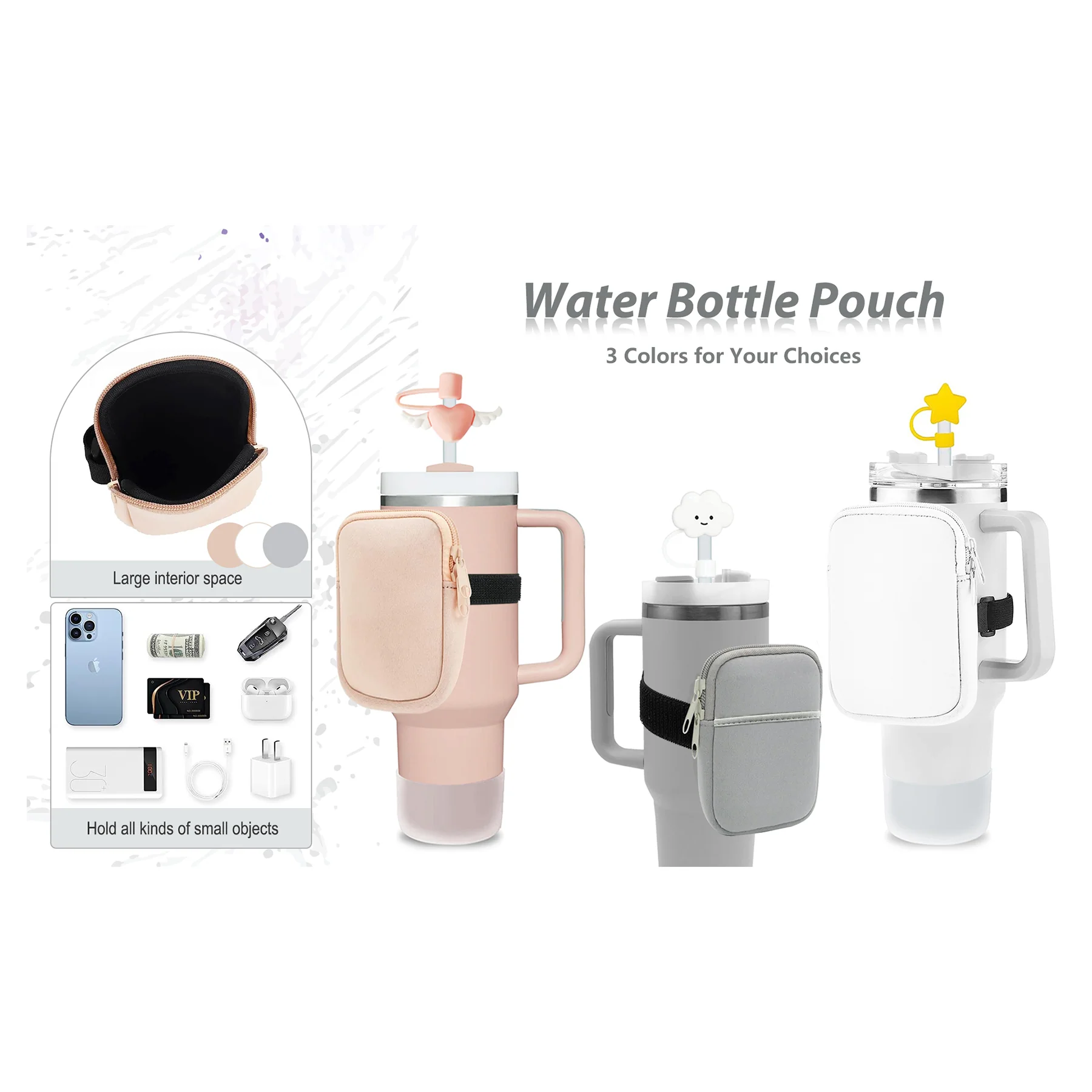 Cup Accessories Tumber Holder Bag Water Bottle Pouch