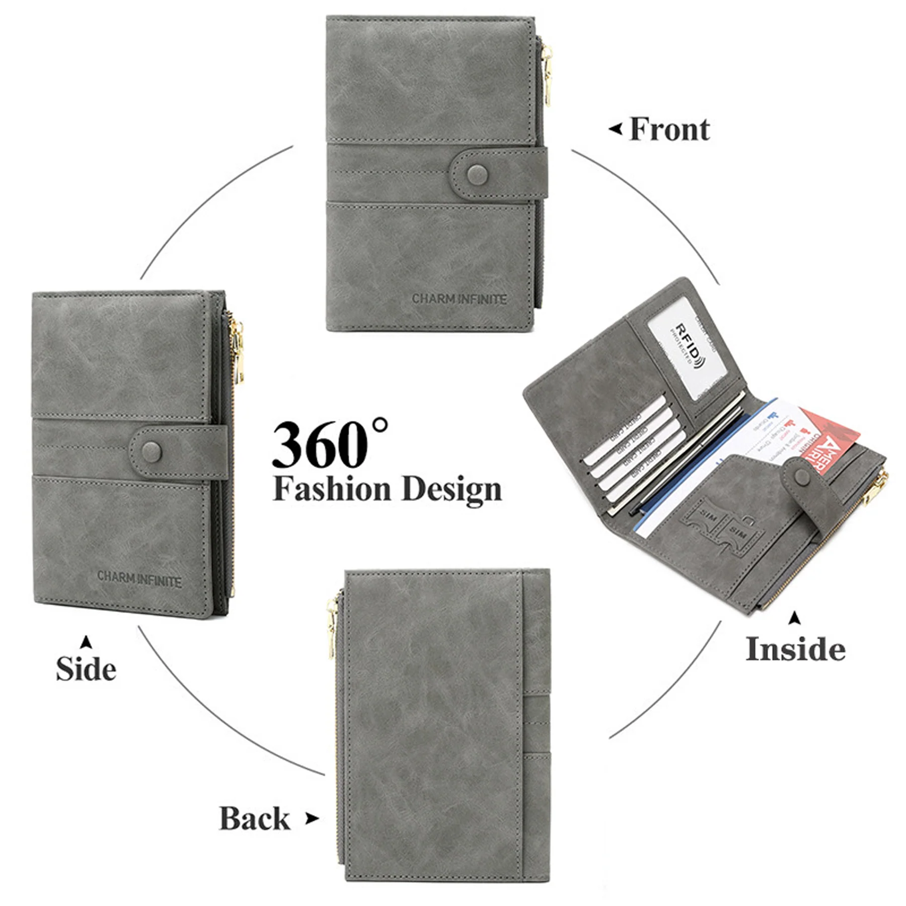 Carabiner Passport Zipper Bag