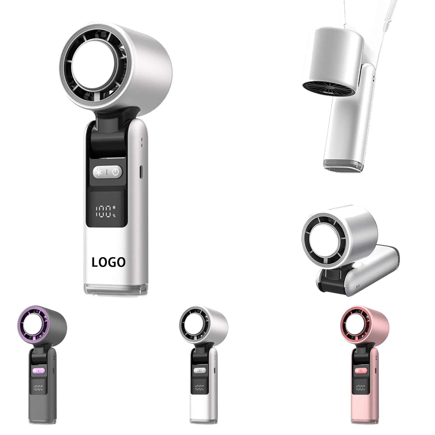 Portable Handheld Cooling Ice Fan
