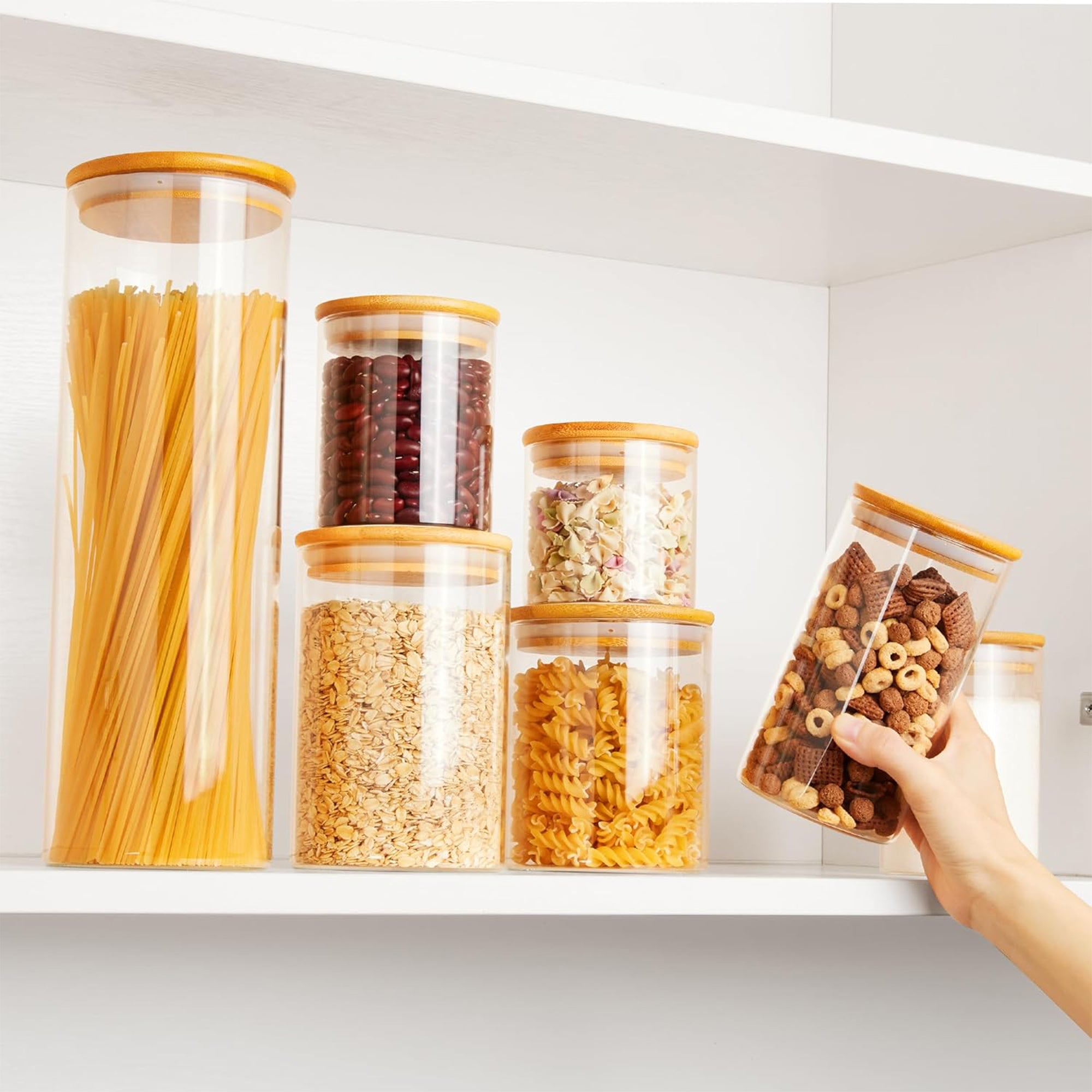 20 Oz Glass Jar With Bamboo Lid