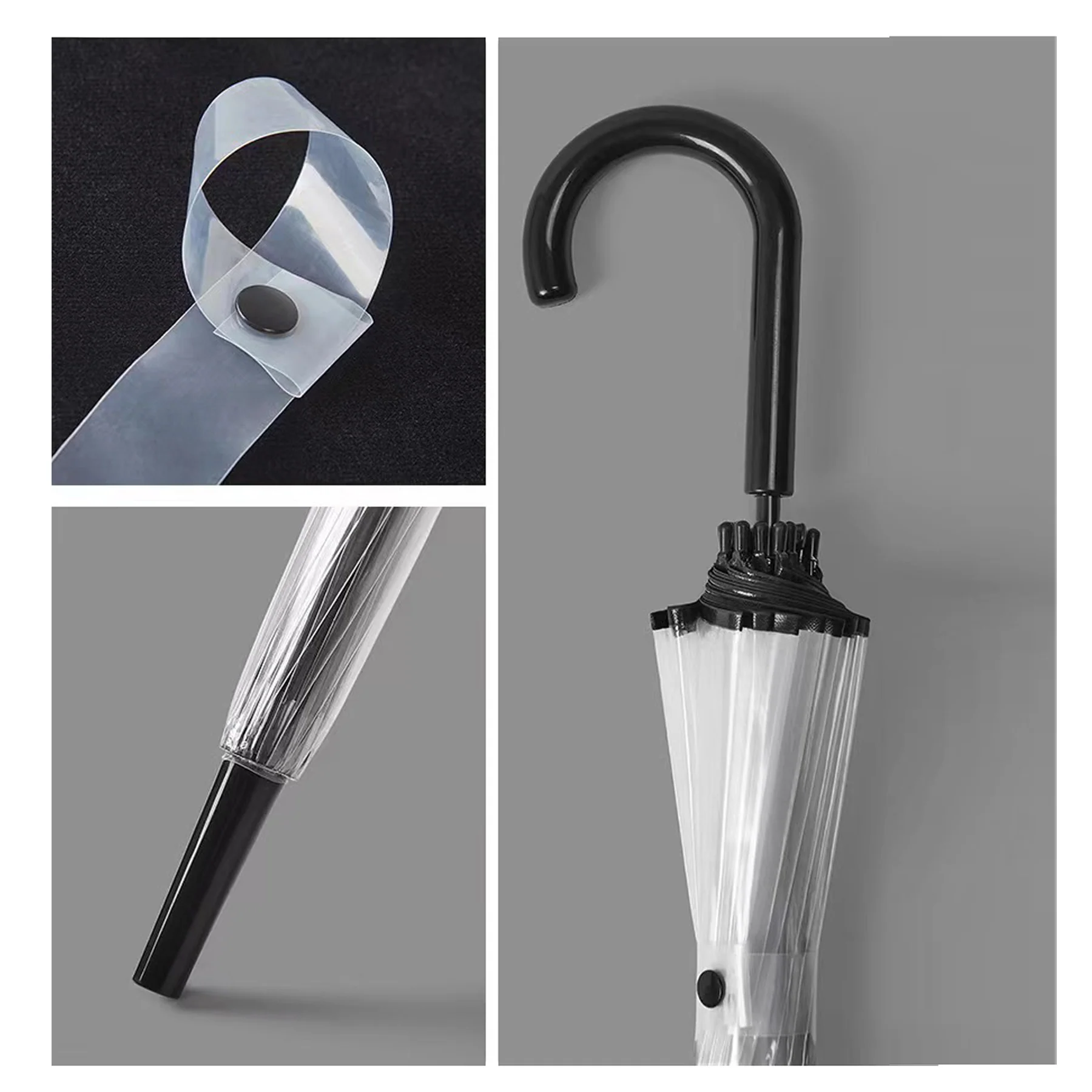 47 Arc Wedding Style Clear Bubble Umbrella