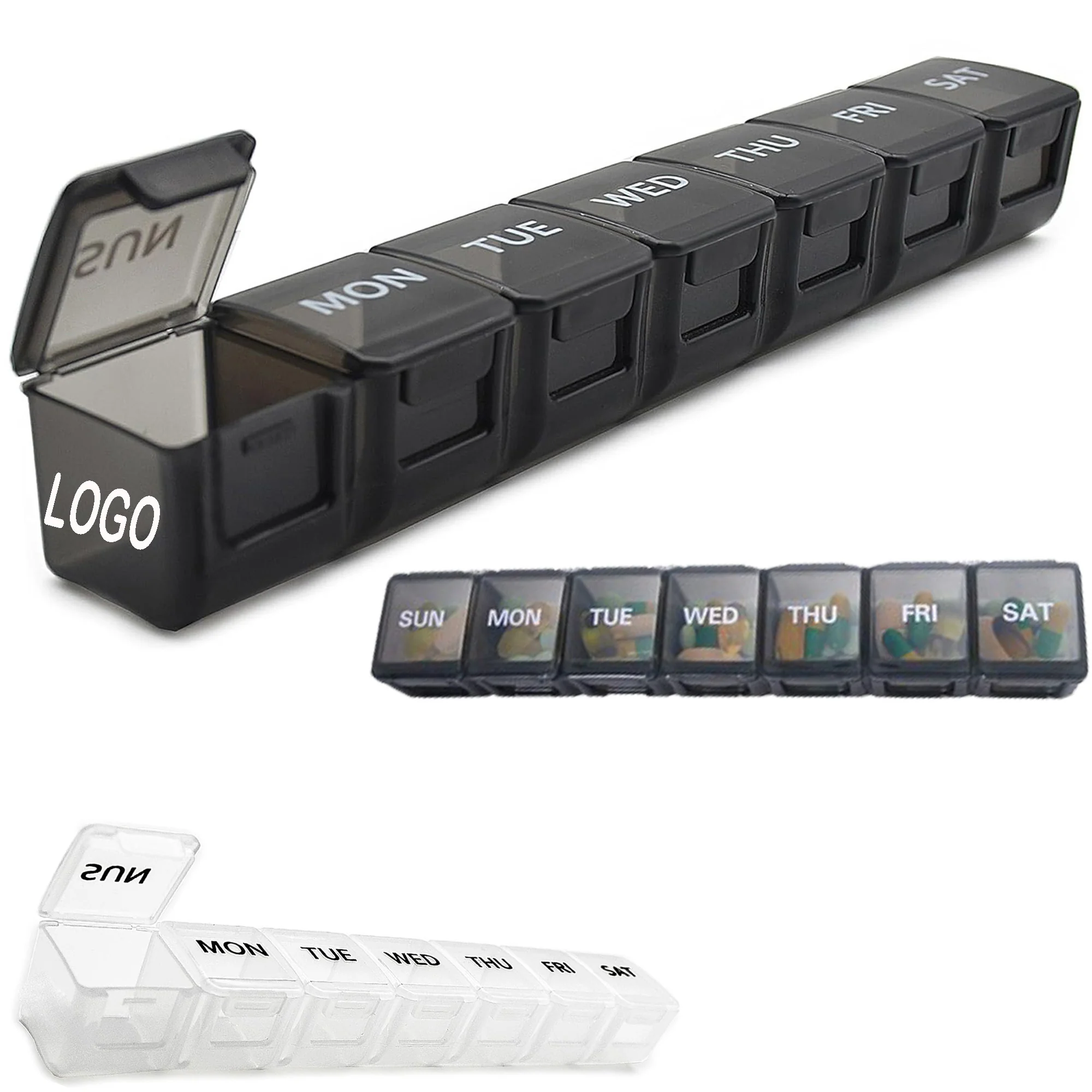 Weekly Vitamin Organizer 7 Days Pill Box
