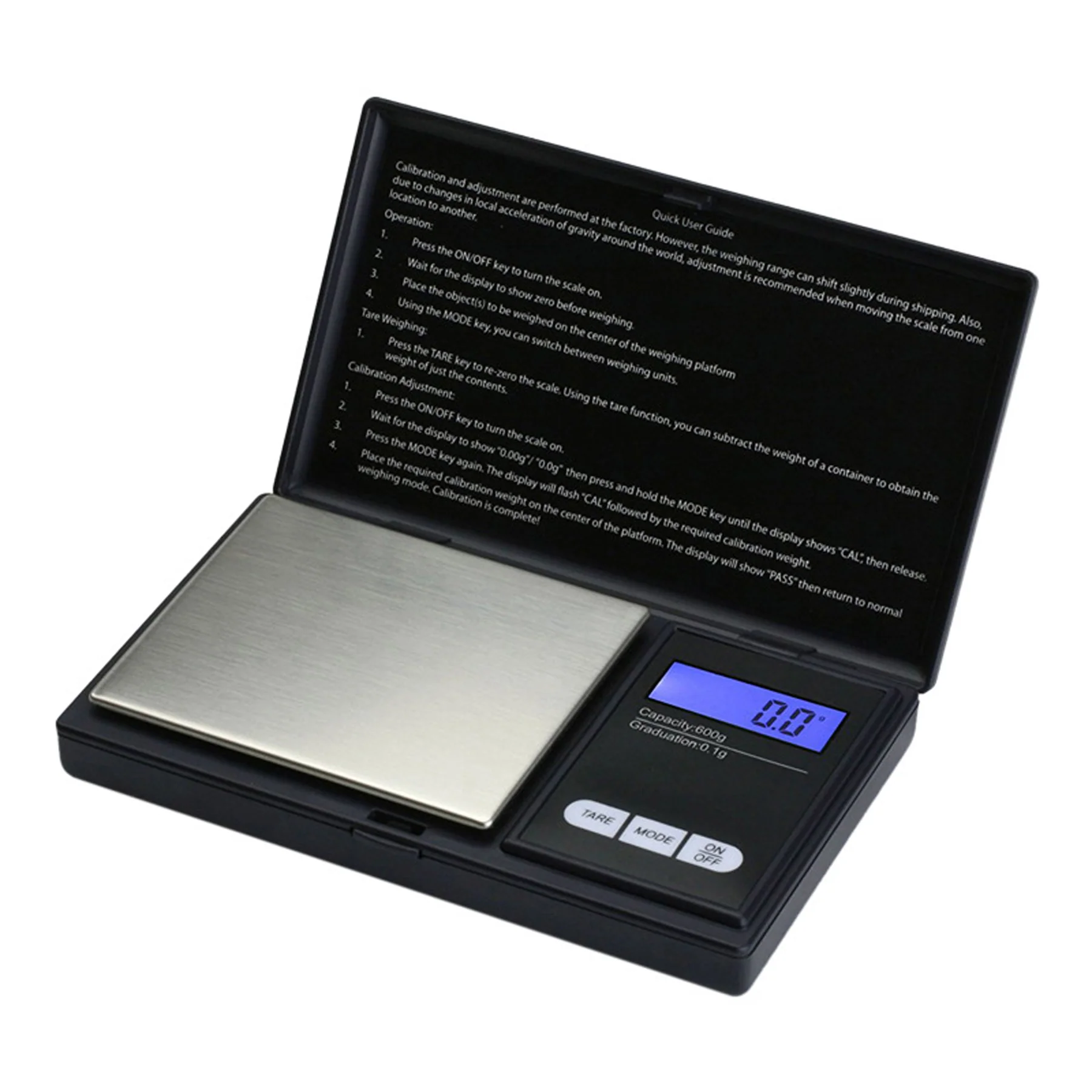 500g/0.01g Portable Pocket Jewelry Precision Scale