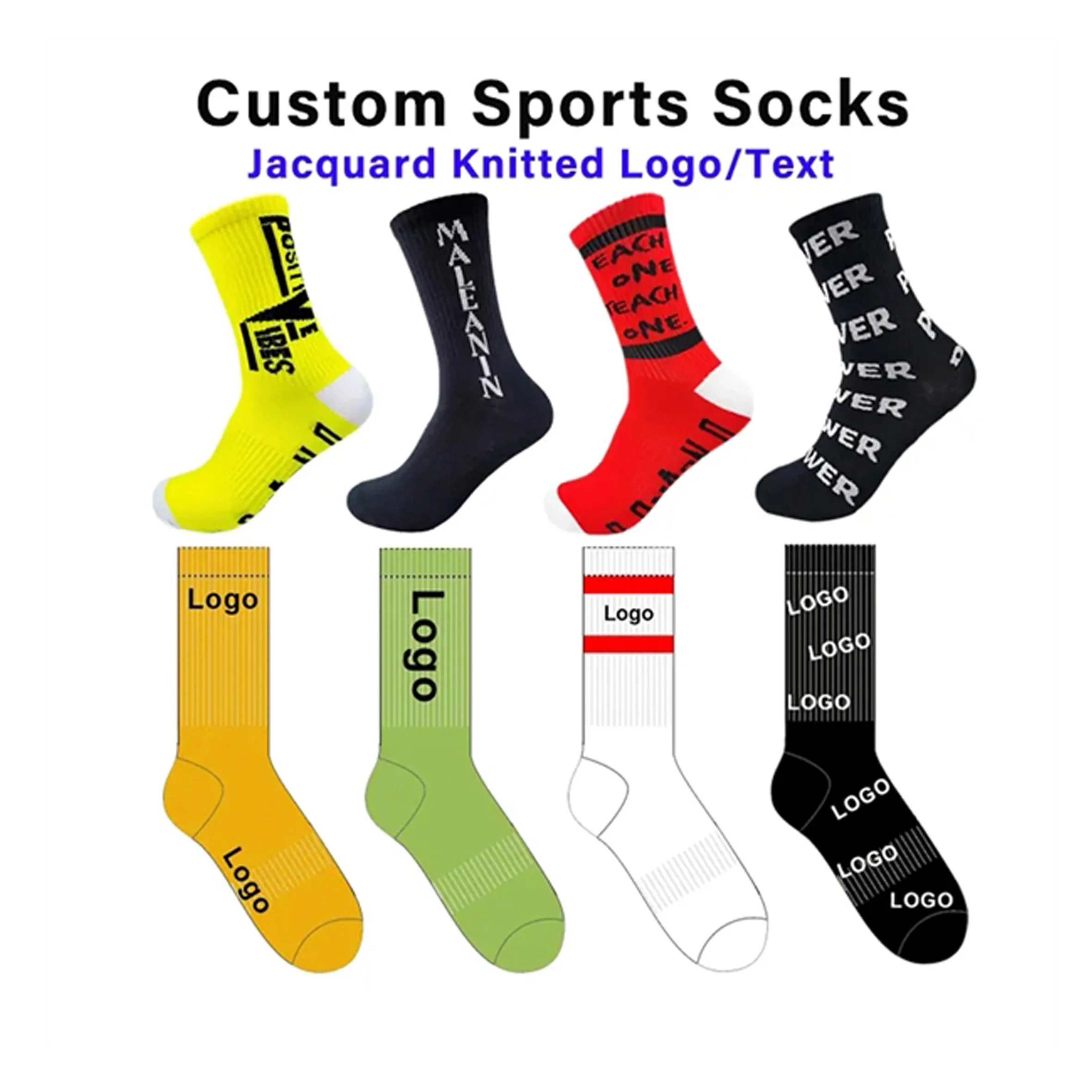 Unisex Athletic Cotton Sport Socks