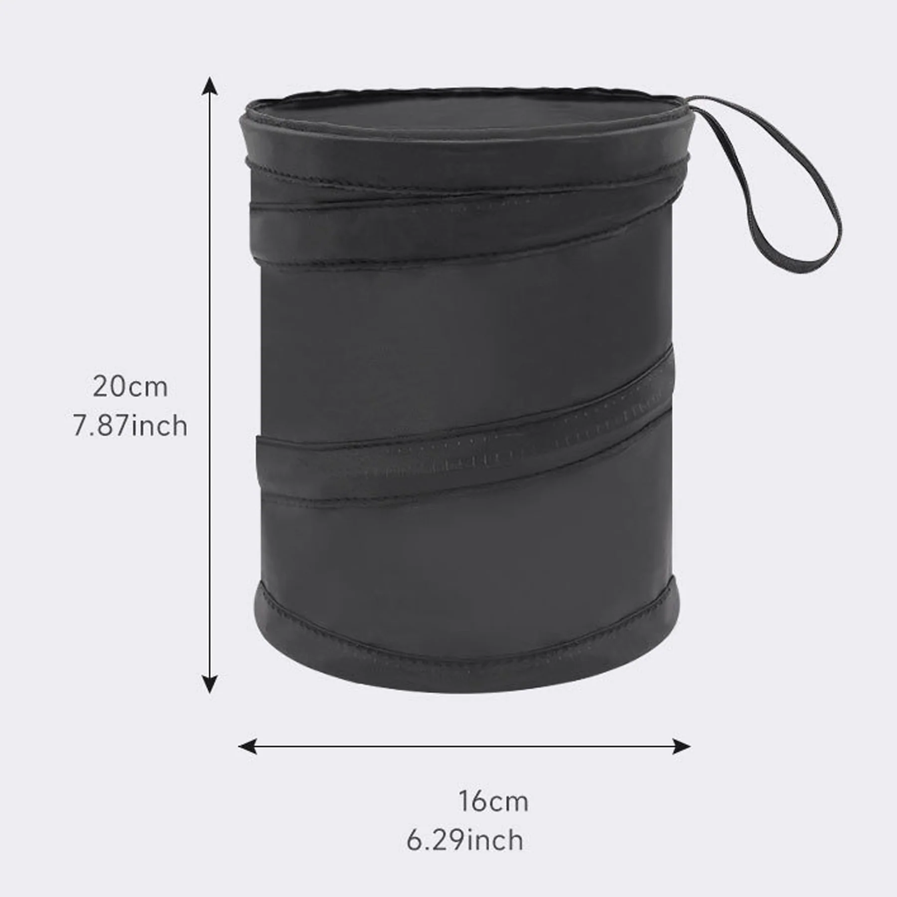Double-Layer Oxford Car Trash Can & Storage Bin