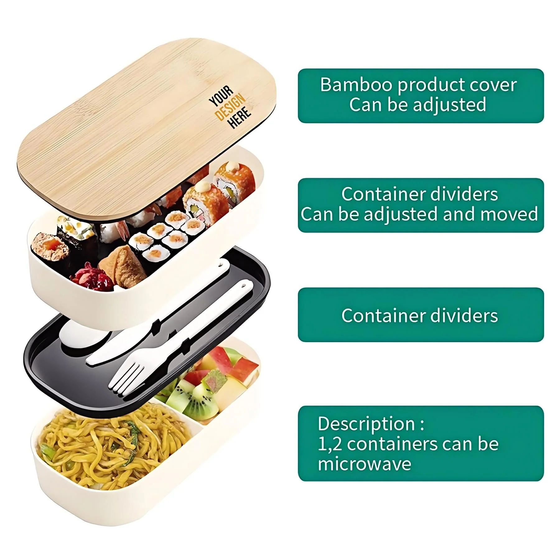 Microwaveable And Easy-To-Wash Lunch Box