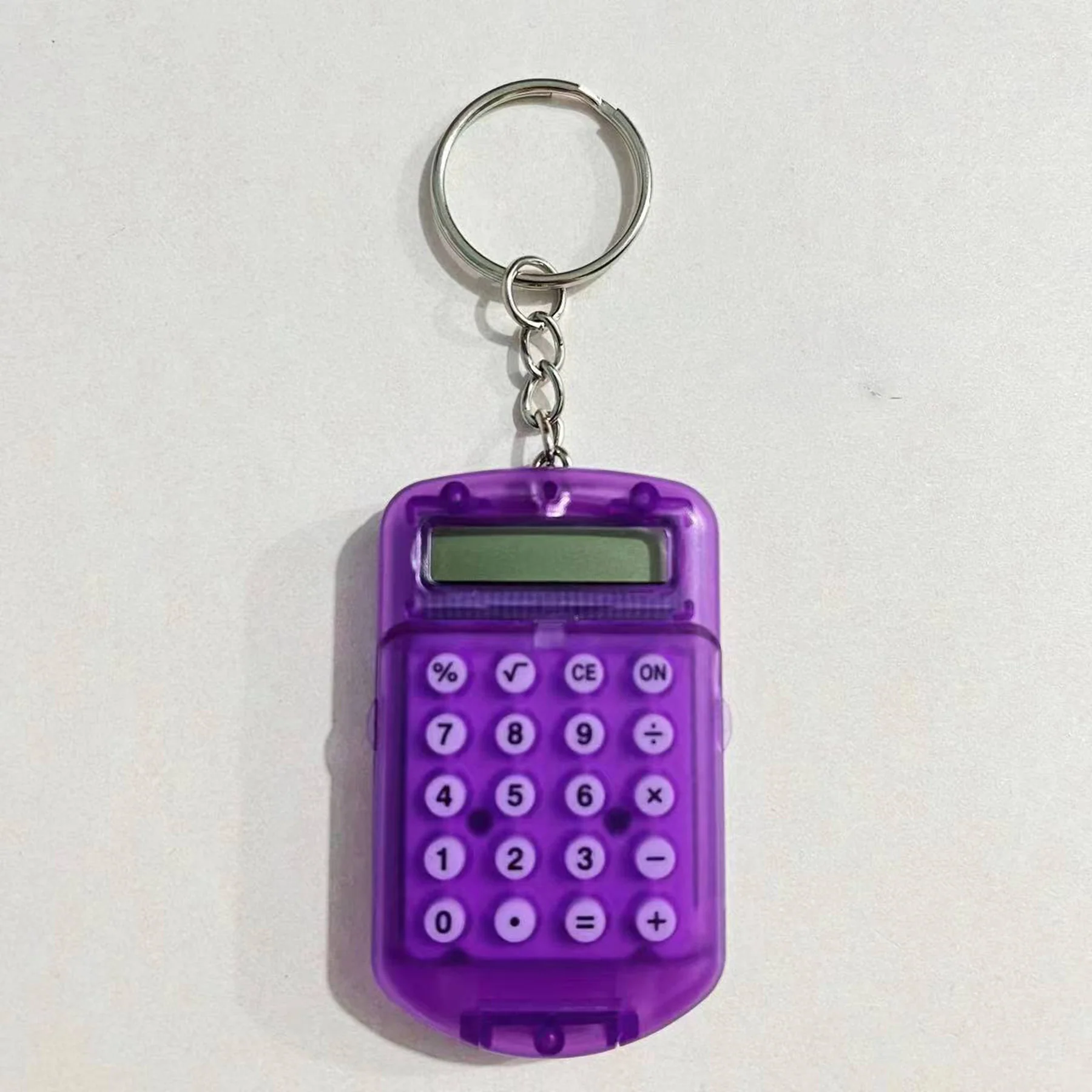 8-Digit Pocket Clamshell Electronic Calculator W/ KeyChain