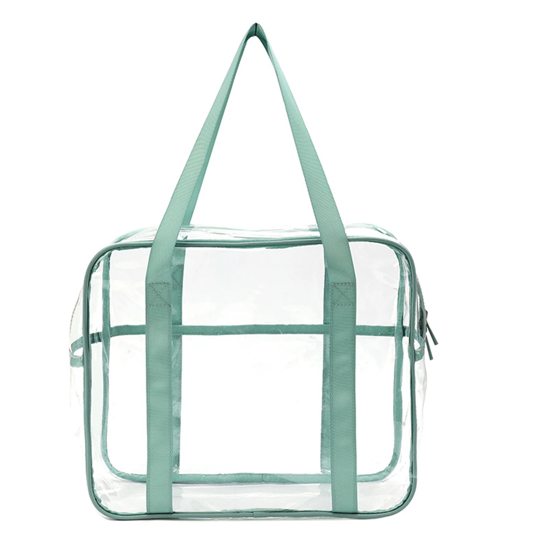 Clear Zippered Safety Tote Bag