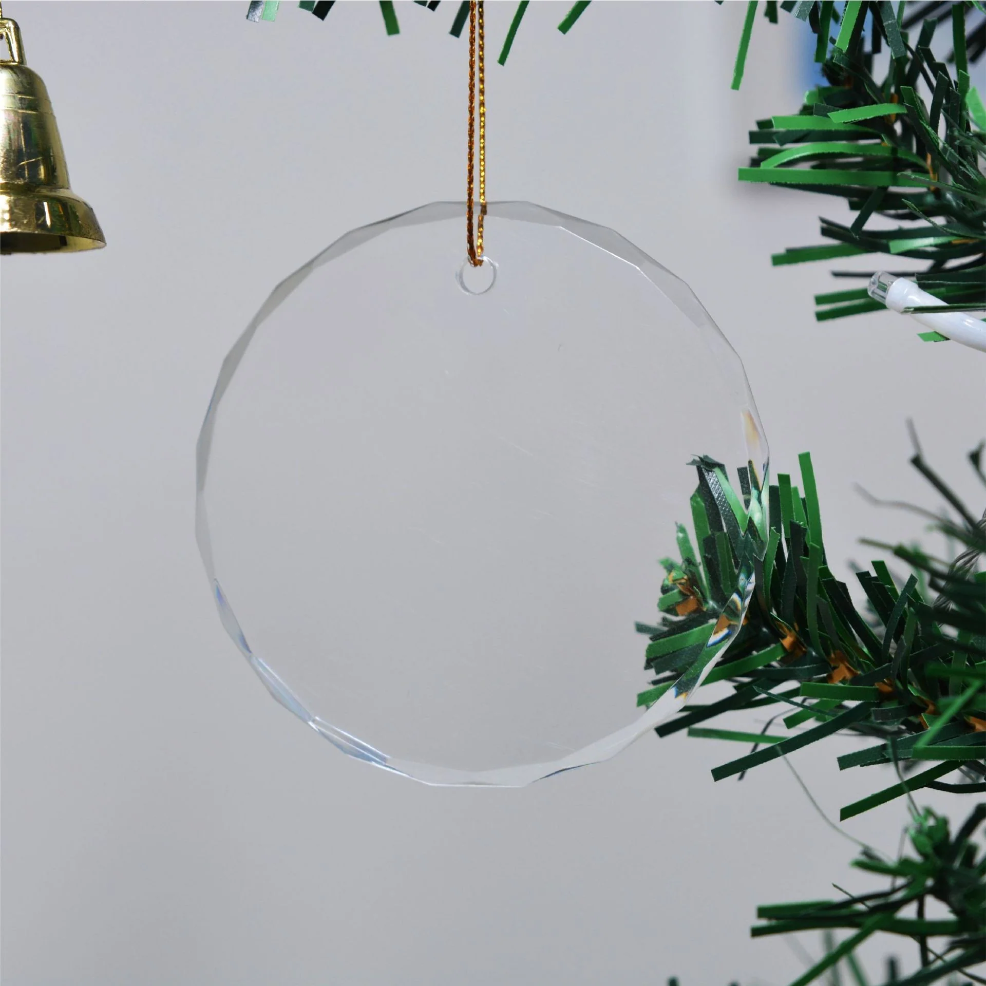 Clear Acrylic Ornaments With Holiday Designs