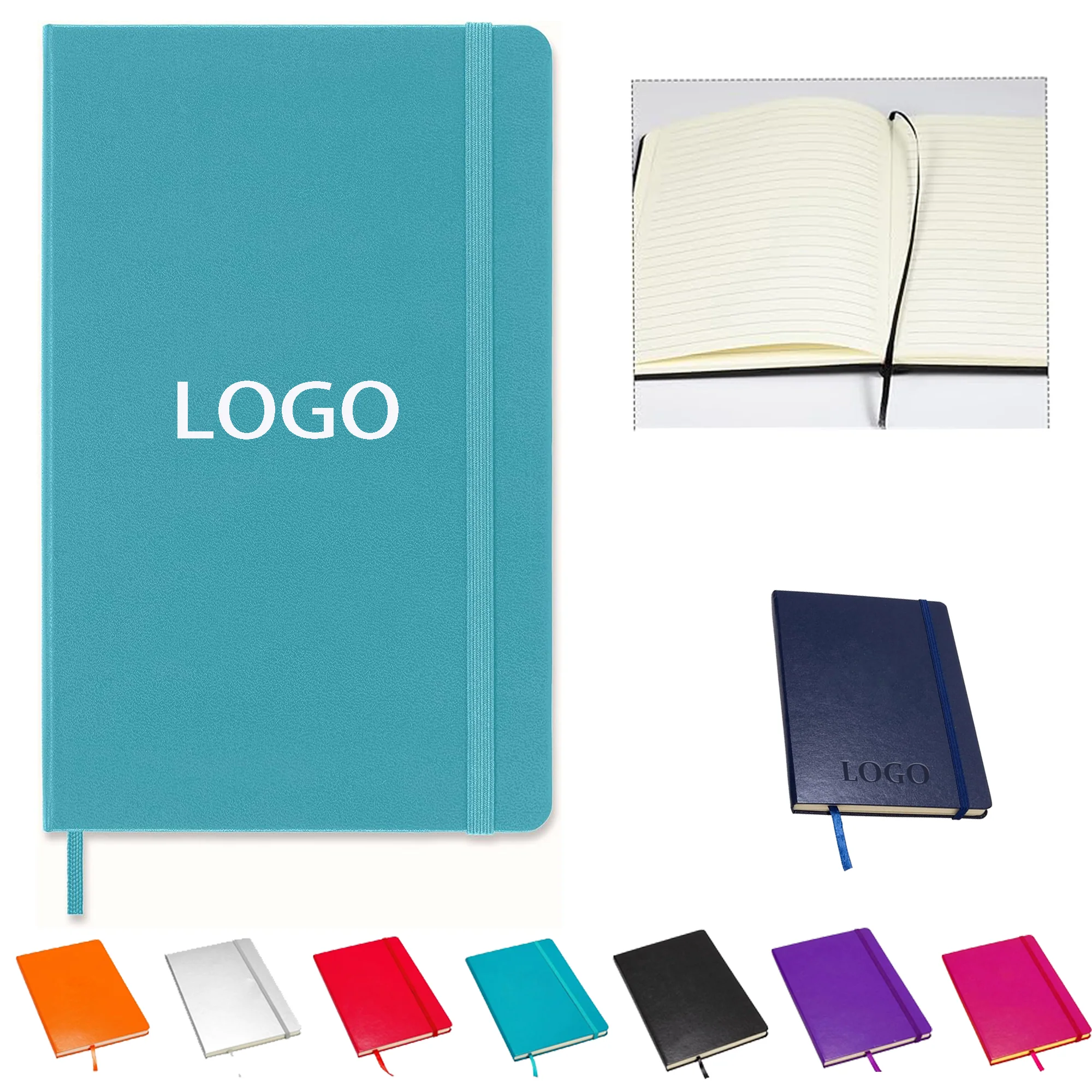 Lined Journal Notebooks A5 Hardcover Faux Leather Ruled