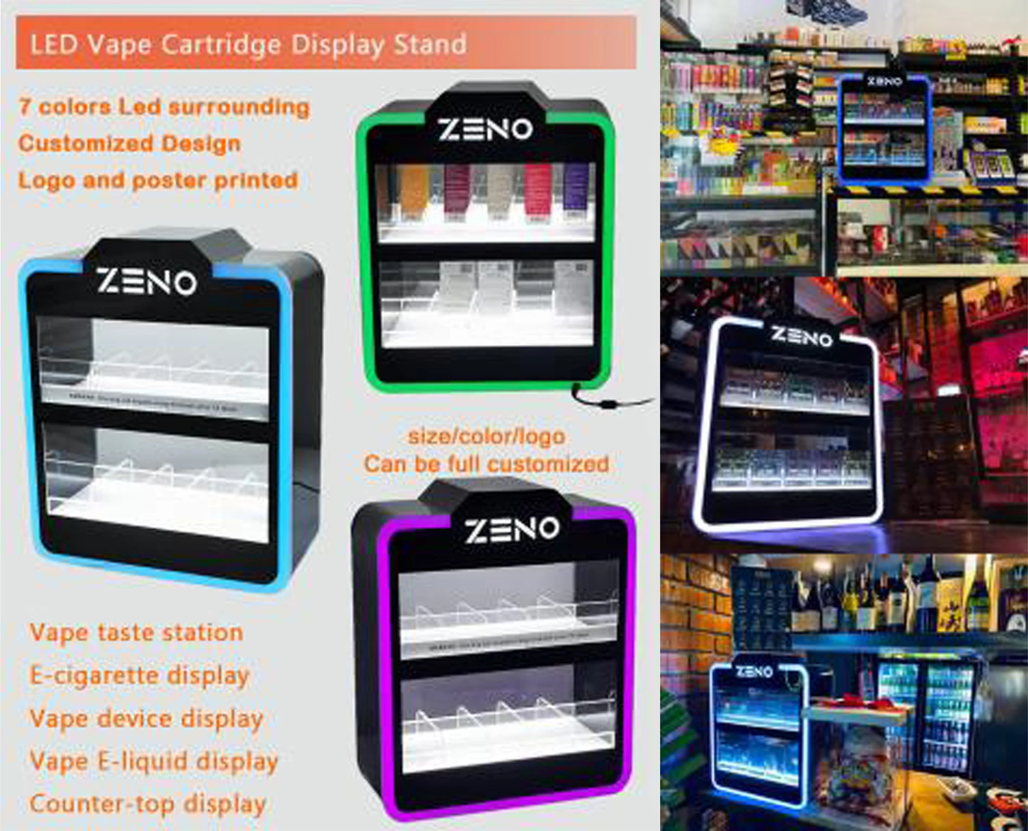 LED Acrylic Vape Display Stand