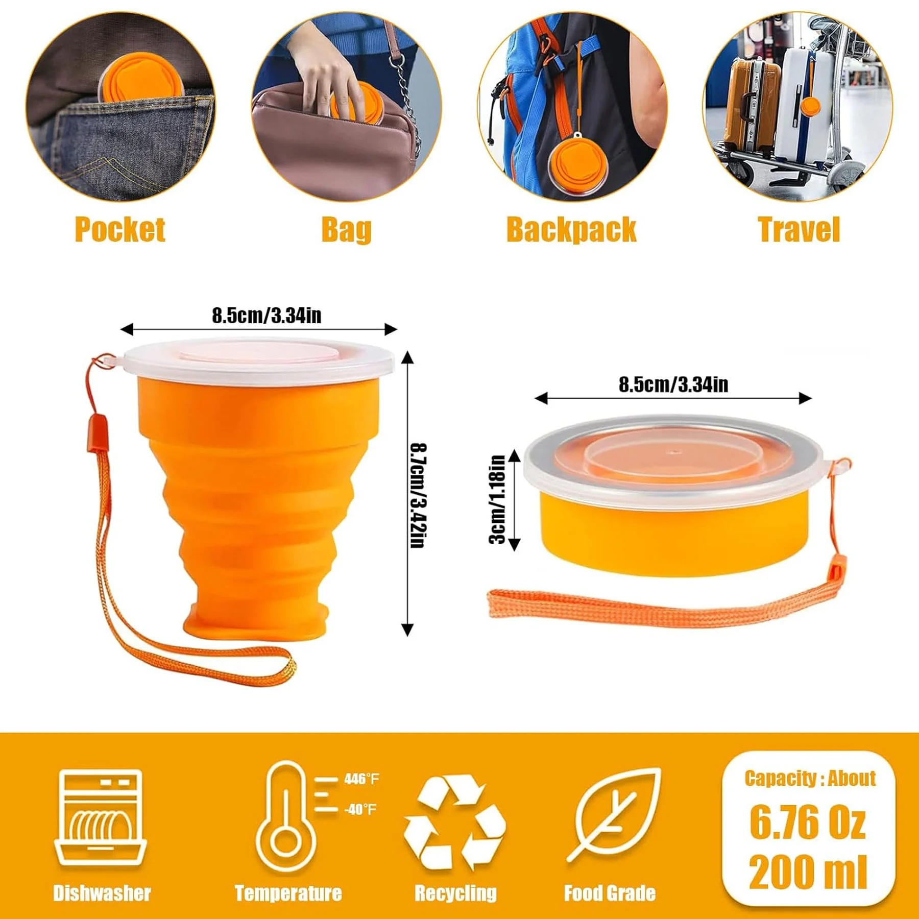 Silicone Collapsible Cup for Travel