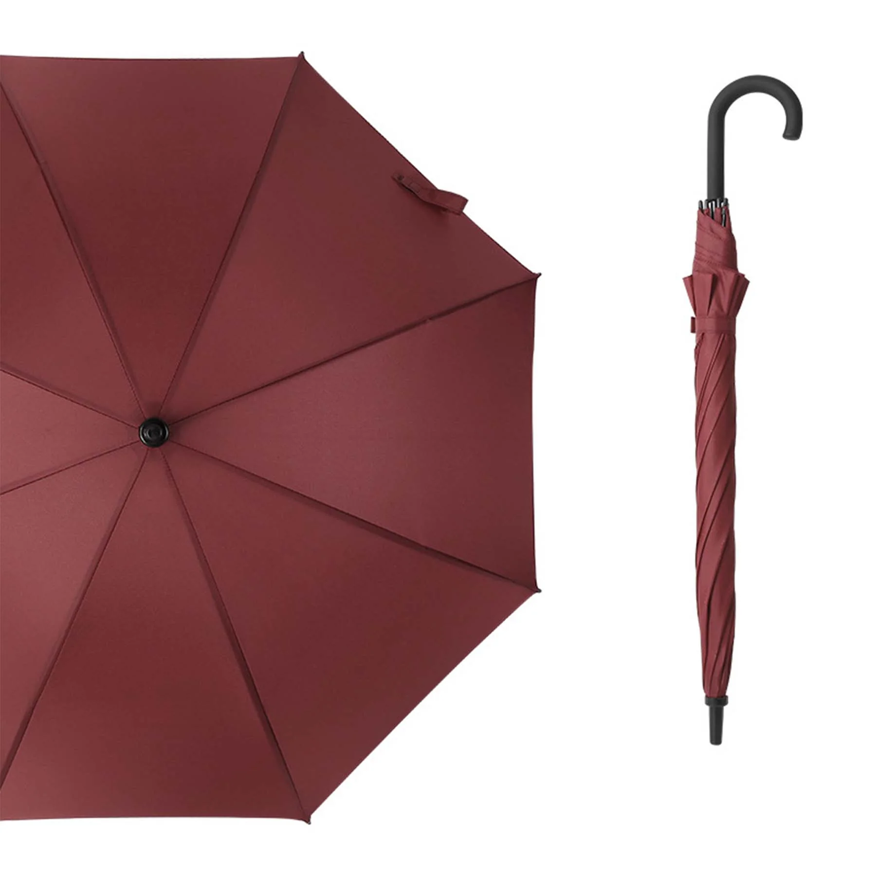 Double-Reinforced Straight-Handle Umbrella