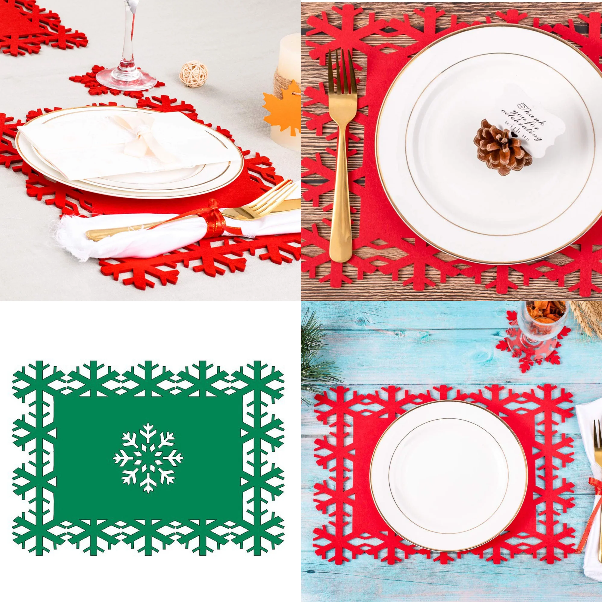 Christmas Snowflake Placemats