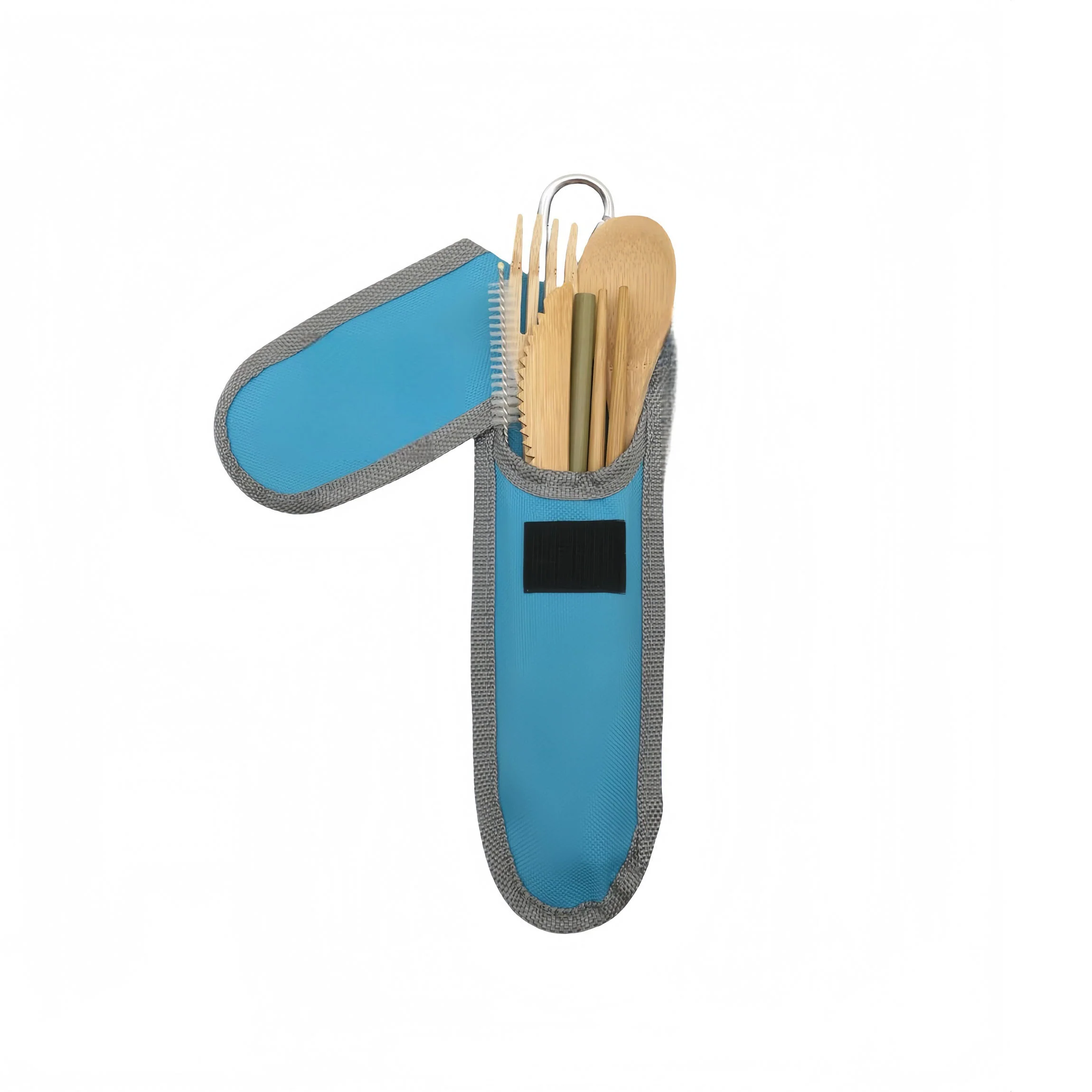 7 in 1 Portable Bamboo Outdoor Tableware Set
