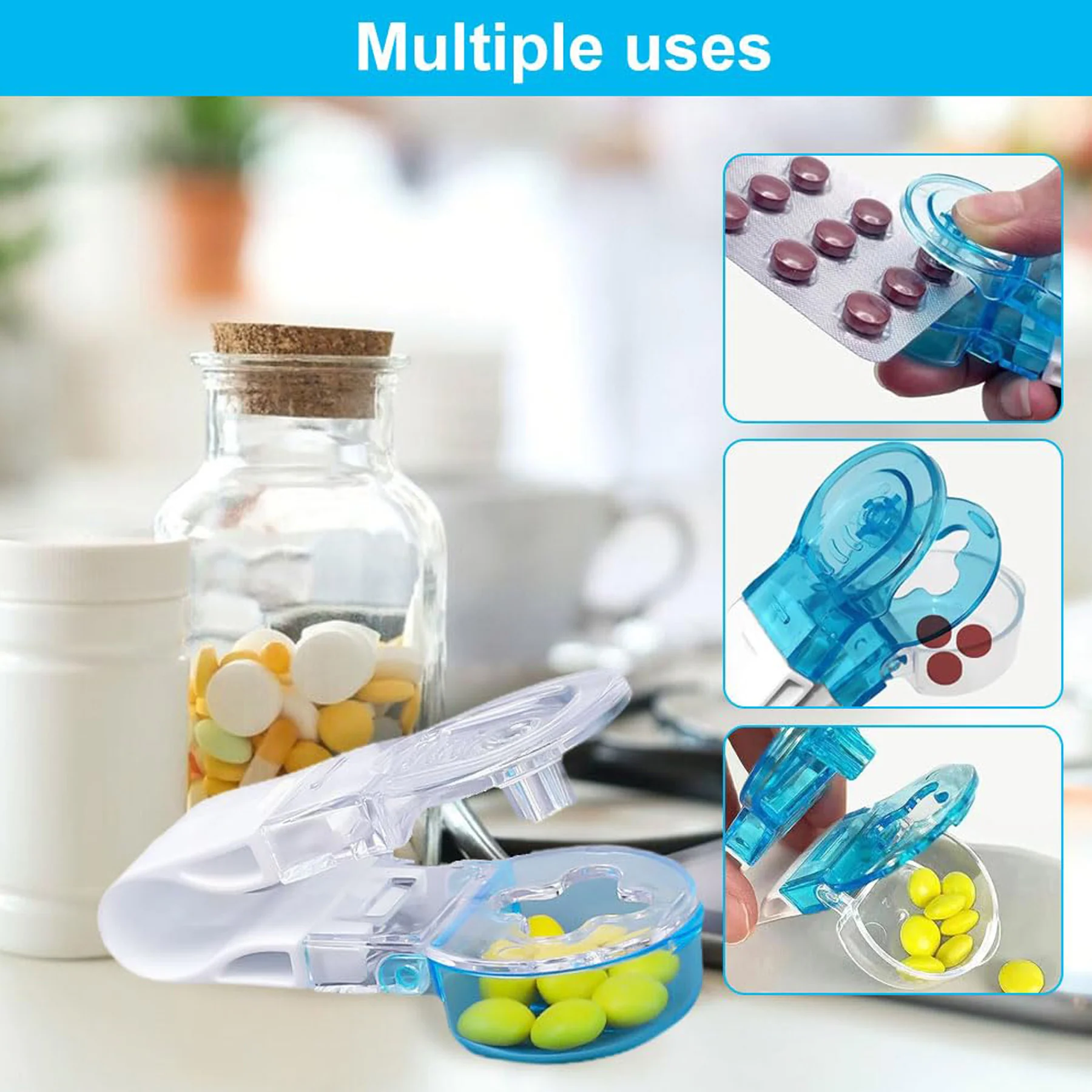 Portable Pill Popper & Storage Box – Easy Medication Access