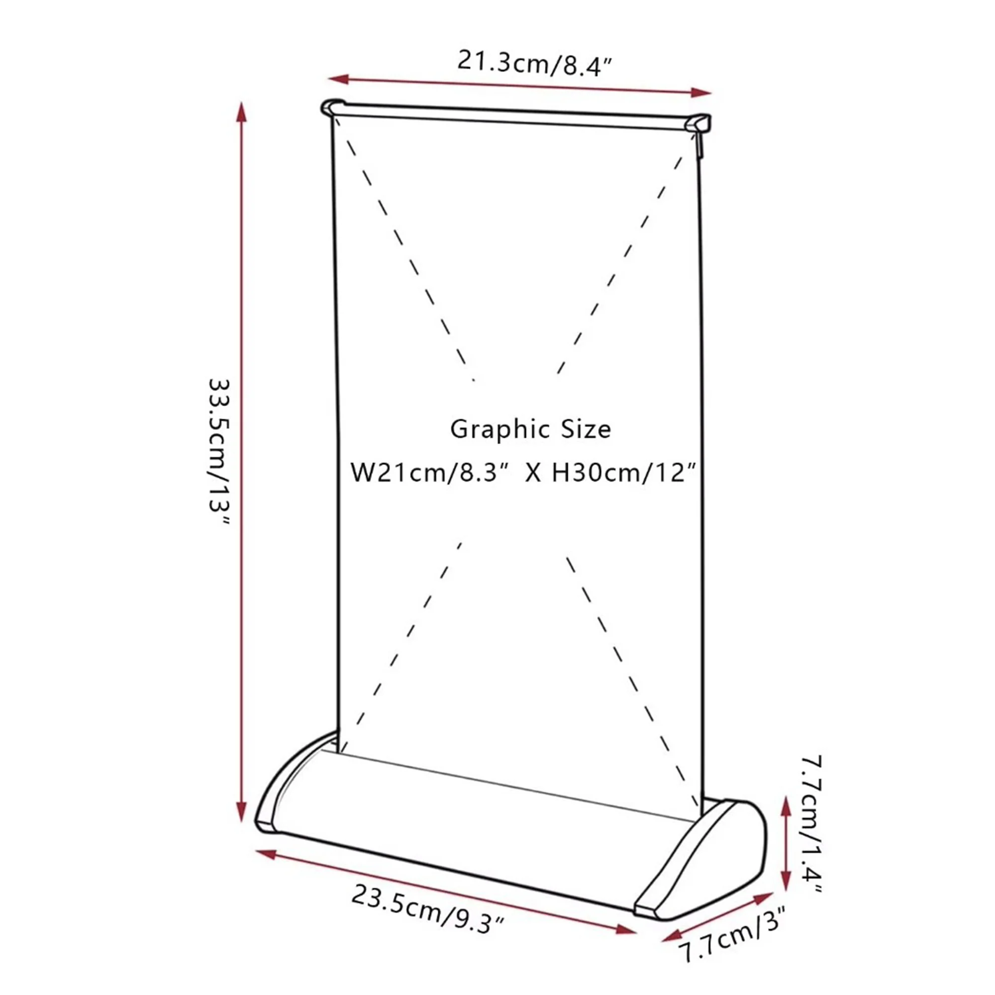 Desktop Mini Customized Retractable Banner