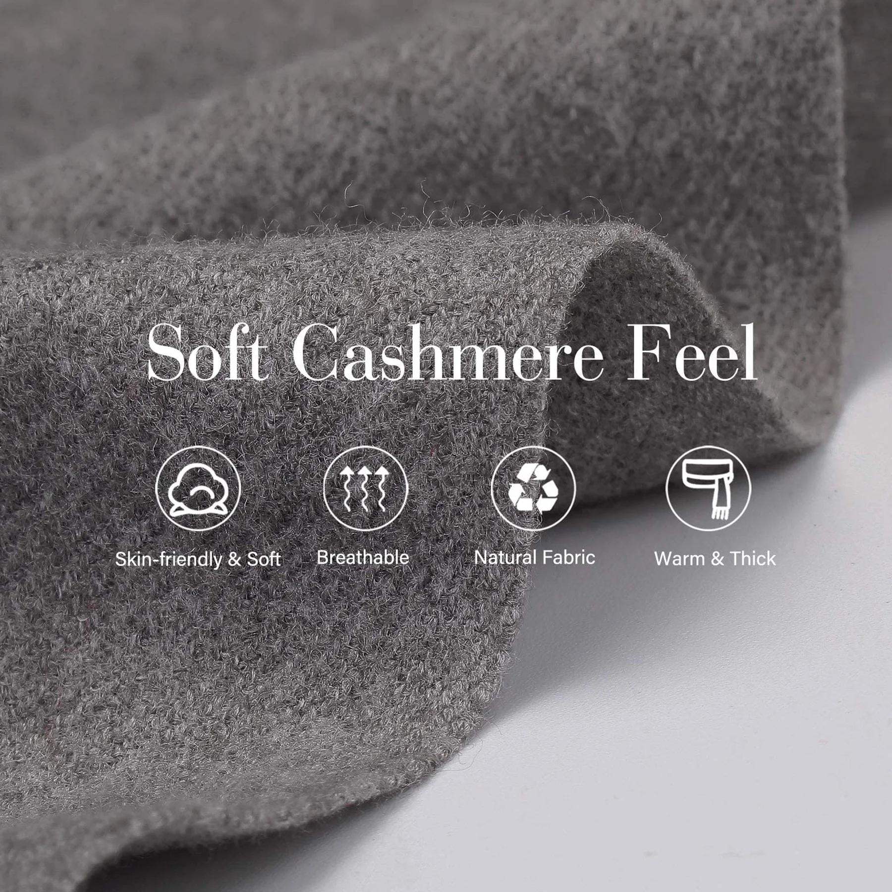 Luxury Cashmere Feel Shawl Wrap